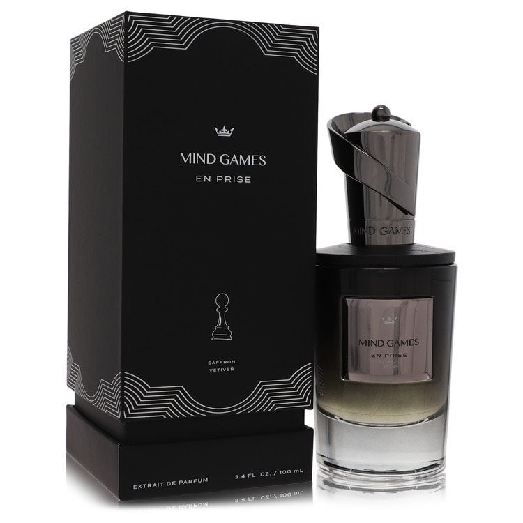 Mind Games En Prise by Mind Games Extrait De Parfum Spray (Unisex) 3.4 oz: Mind Games En Prise by Mind Games Extrait De Parfum Spray (Unisex) 3.4 oz Mind Games En Prise by Mind Games Extrait De Parfum Spray is a unisex cologne available in a 3.4 oz size. This fragrance featu
