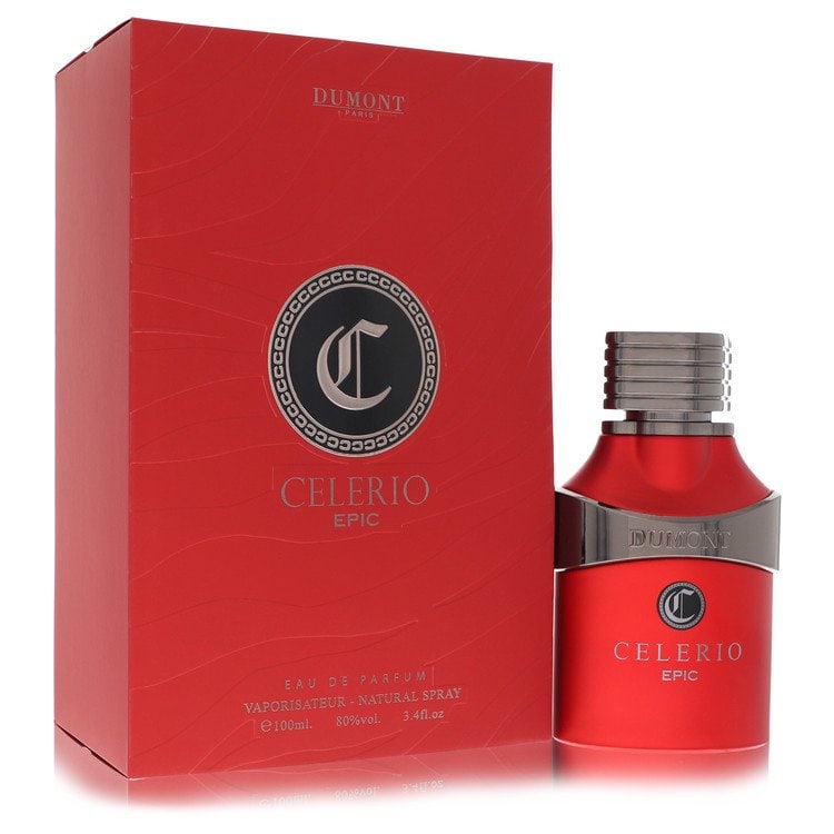 Dumont Celerio Epic by Dumont Paris Eau De Parfum Spray (Unisex) 3.4 oz: Dumont Celerio Epic by Dumont Paris Eau De Parfum Spray (Unisex) 3.4 oz Dumont Paris Eau De Parfum Spray, Dumont Celerio Epic, is a unisex cologne available in a 3.4 oz size. This fragrance features t
