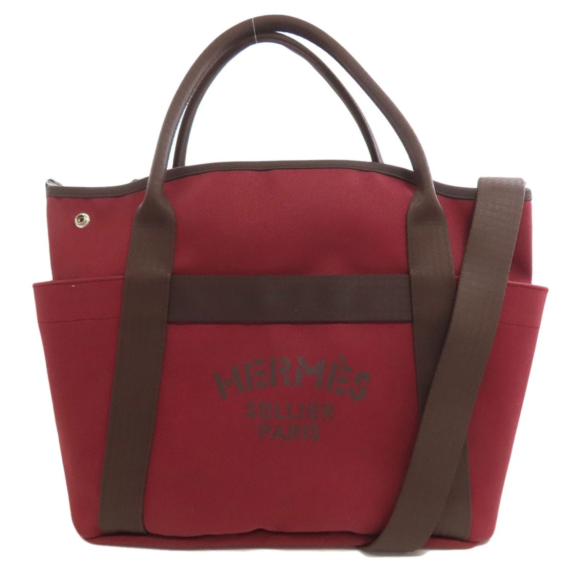 Groom Tote Bag 2Way Canvas Sac Hermes (1 of 20)