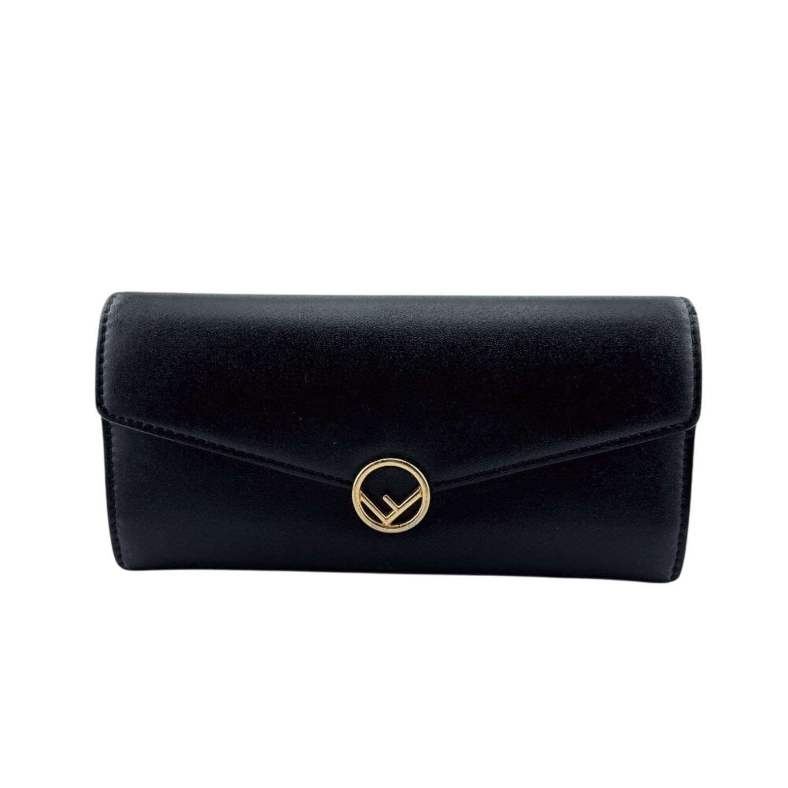 FENDI LEATHER WALLET BI FOLD: FENDI LEATHER WALLET BI FOLD Fendi's iconic leather bi-fold wallet boasts sleek black design and premium quality construction. Made from high-grade leather, this stylish accessory measures 9.5cm x 18.