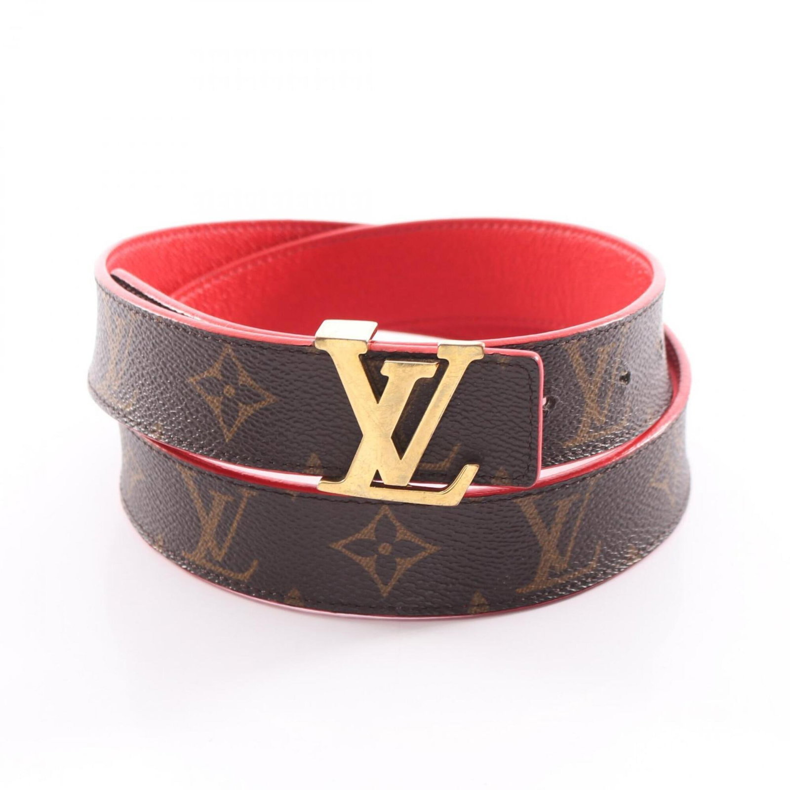 Louis Vuitton Standard Belt: Louis Vuitton Standard Belt Monogrammed leather belt with classic design, featuring iconic Louis Vuitton brown and red monogram pattern. Made from high-quality leather, this standard belt measures