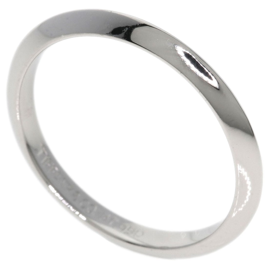 Knife Edge Ring Platinum Pt950 by Tiffany Co: Knife Edge Ring Platinum Pt950 by Tiffany Co Platinum Pt950 by Tiffany Co, a sleek and modern ring featuring a knife edge design in silver. This stylish piece boasts a PT950 metal construction, with