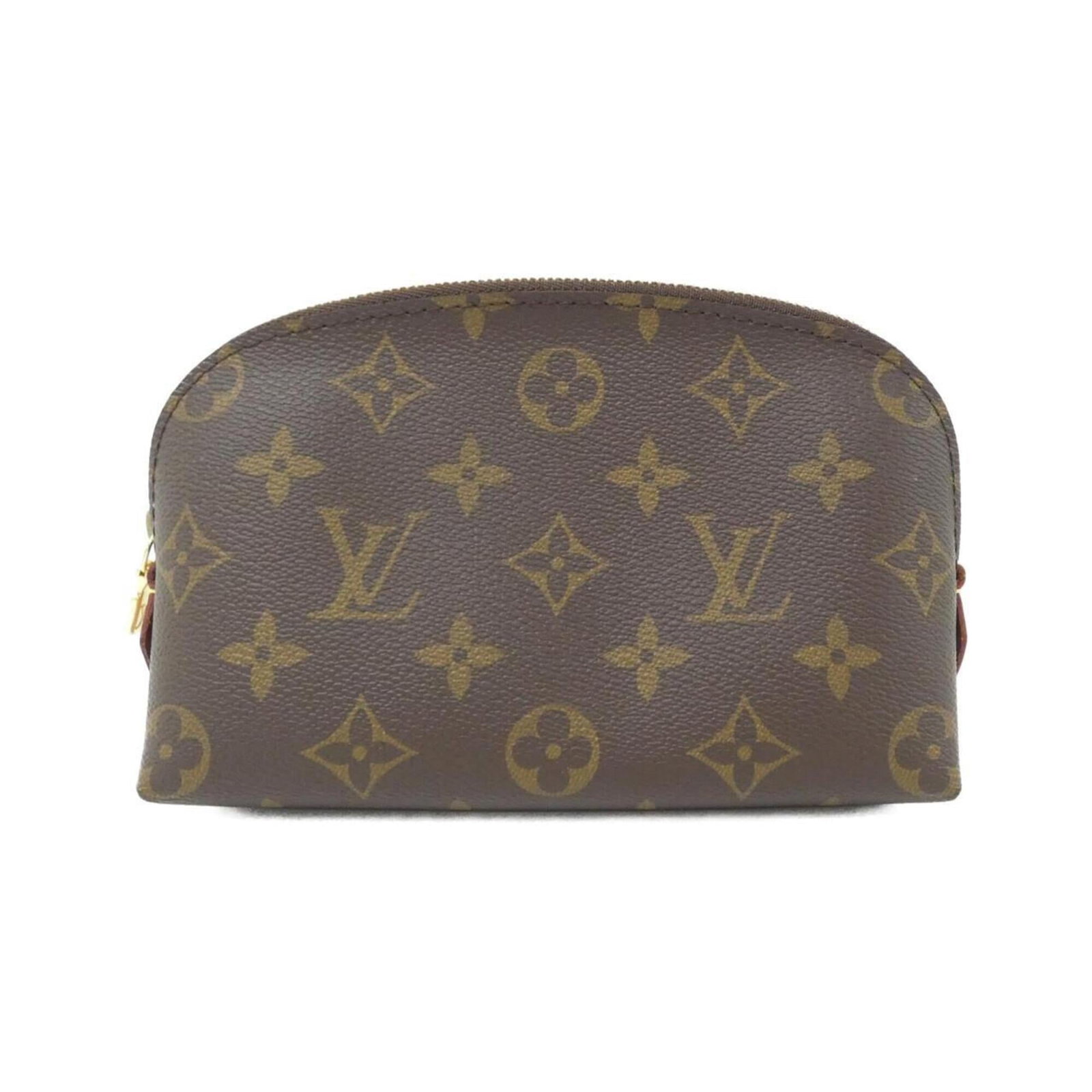 Canvas Coated Pouch Pochette Handbag Louis: Canvas Coated Pouch Pochette Handbag Louis Marron canvas coated pouch pochette handbag from Louis Vuitton, featuring gold hardware and a compact size. This stylish accessory measures 12cm x 17cm x