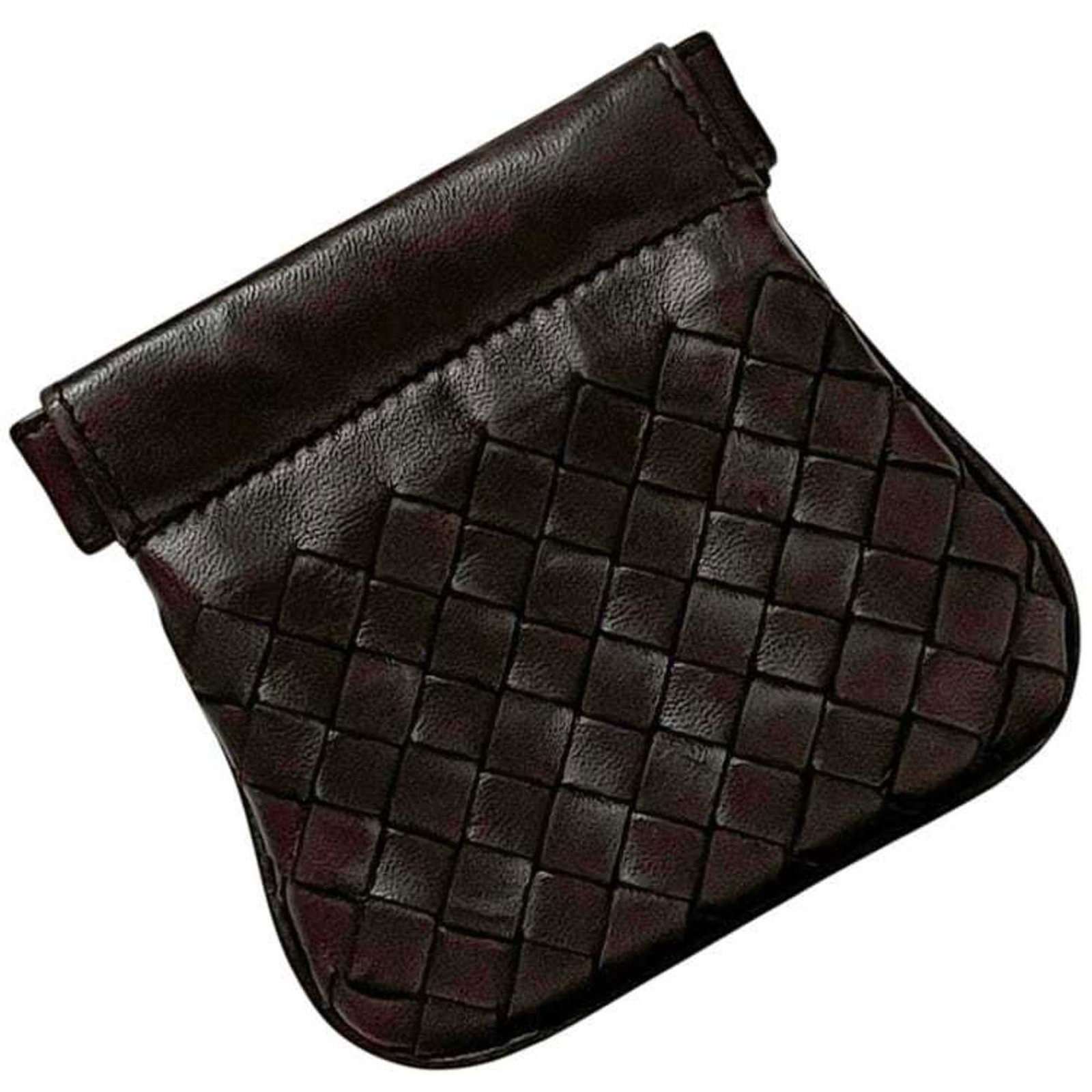 Leather Coin Case Coin Purse Bottega Veneta: Leather Coin Case Coin Purse Bottega Veneta Bottega Veneta's Intrecciato leather coin case boasts classic elegance with its timeless design and rich brown color. Made from high-quality leather, this c