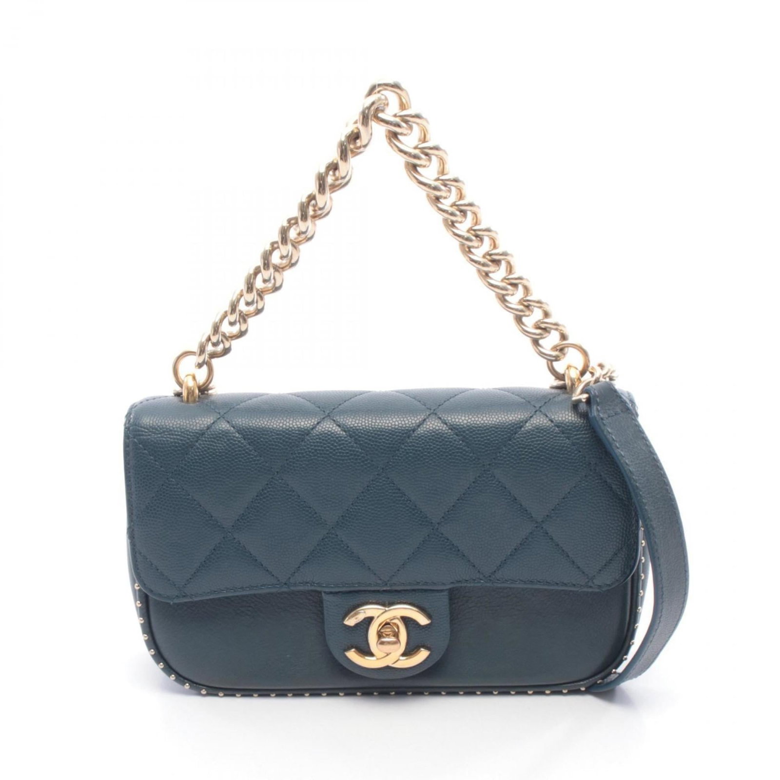 Chanel Handbag Shoulder Bag Leather: Chanel Handbag Shoulder Bag Leather Chanel Handbag Shoulder Bag Leather - A Timeless Classic. This navy leather shoulder bag features grained calfskin material, making it a stylish and durable