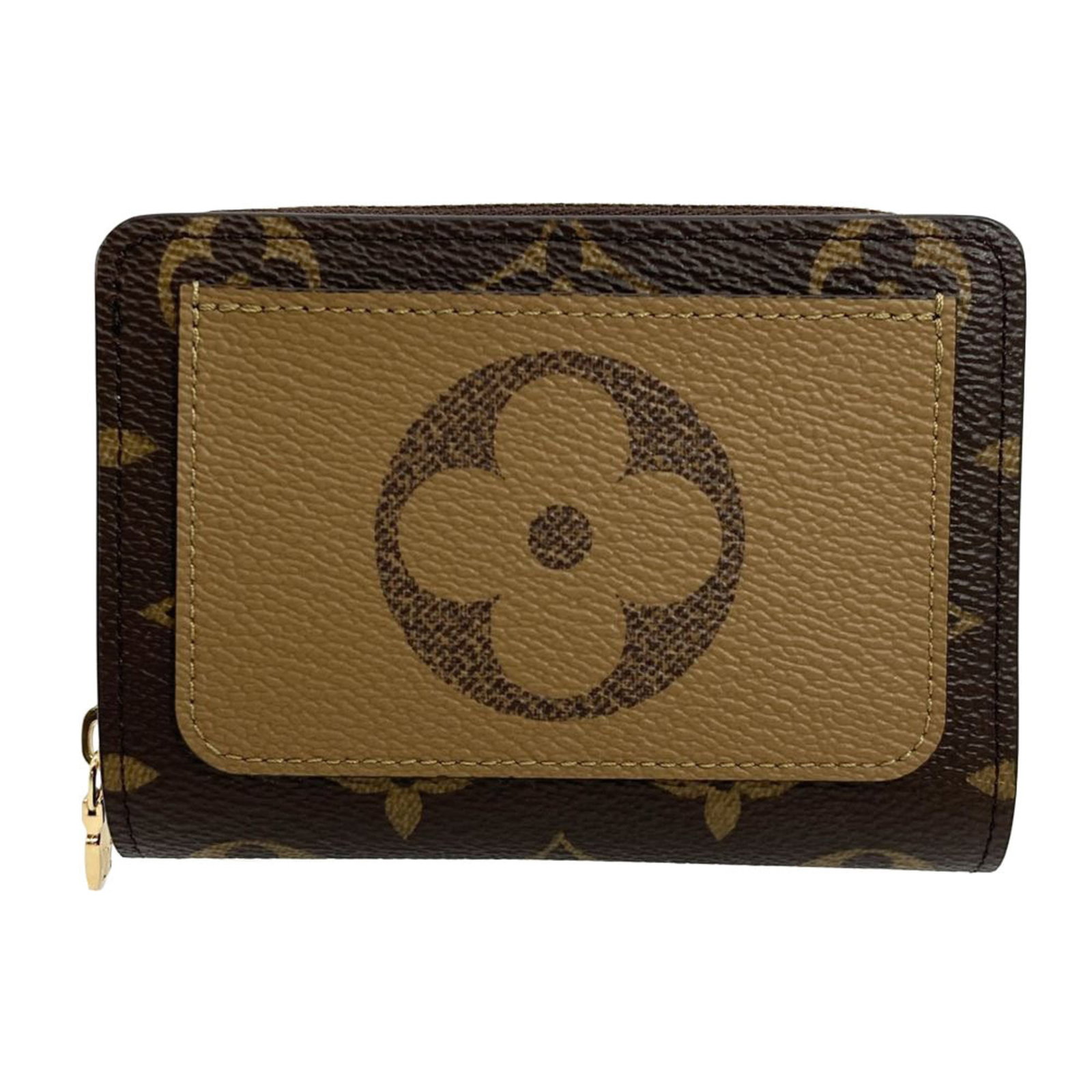 Louis Vuitton Bi Fold Monogram Reverse Wallet: Louis Vuitton Bi Fold Monogram Reverse Wallet Monogram Reverse details adorn the Louis Vuitton Bi Fold Monogram Reverse Wallet, crafted from high-quality materials. This classic bi-fold wallet