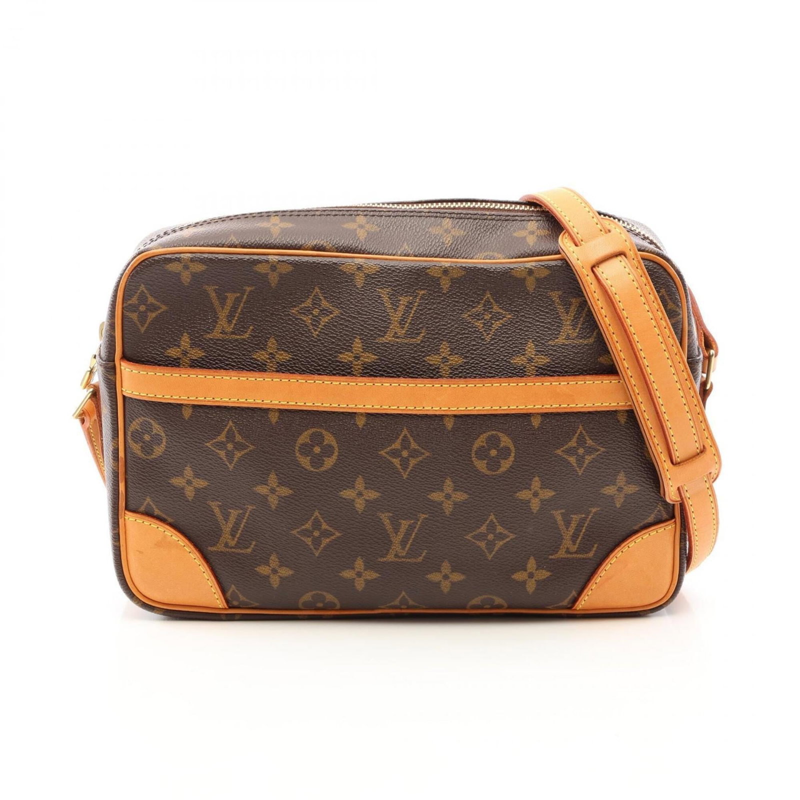 Vuitton Leather Pvc Bag Handbag Shoulder: Vuitton Leather Pvc Bag Handbag Shoulder Brown Louis Vuitton MPN M51274 PVC Leather Shoulder Bag, 17.5cm x 26cm x 6.5cm. This shoulder bag features a unique combination of PVC and leather materials in