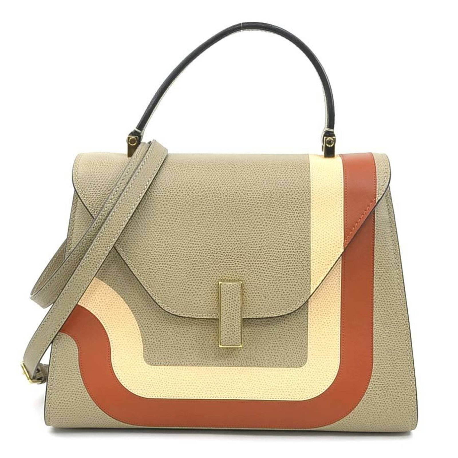 Valextra Handbag Shoulder Bag Leather: Valextra Handbag Shoulder Bag Leather The Valextra Handbag Shoulder Bag Leather is a stylish and versatile accessory, crafted from high-quality leather in a sophisticated grayish hue. Measuring 18cm x