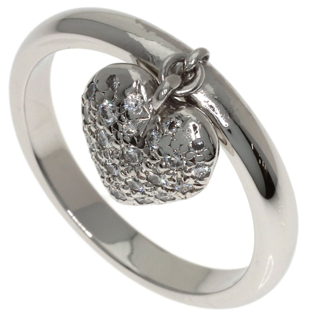 Tiffany&Co. Sentimental Heart Diamond Ring Platinum Pt950 (1 of 7)