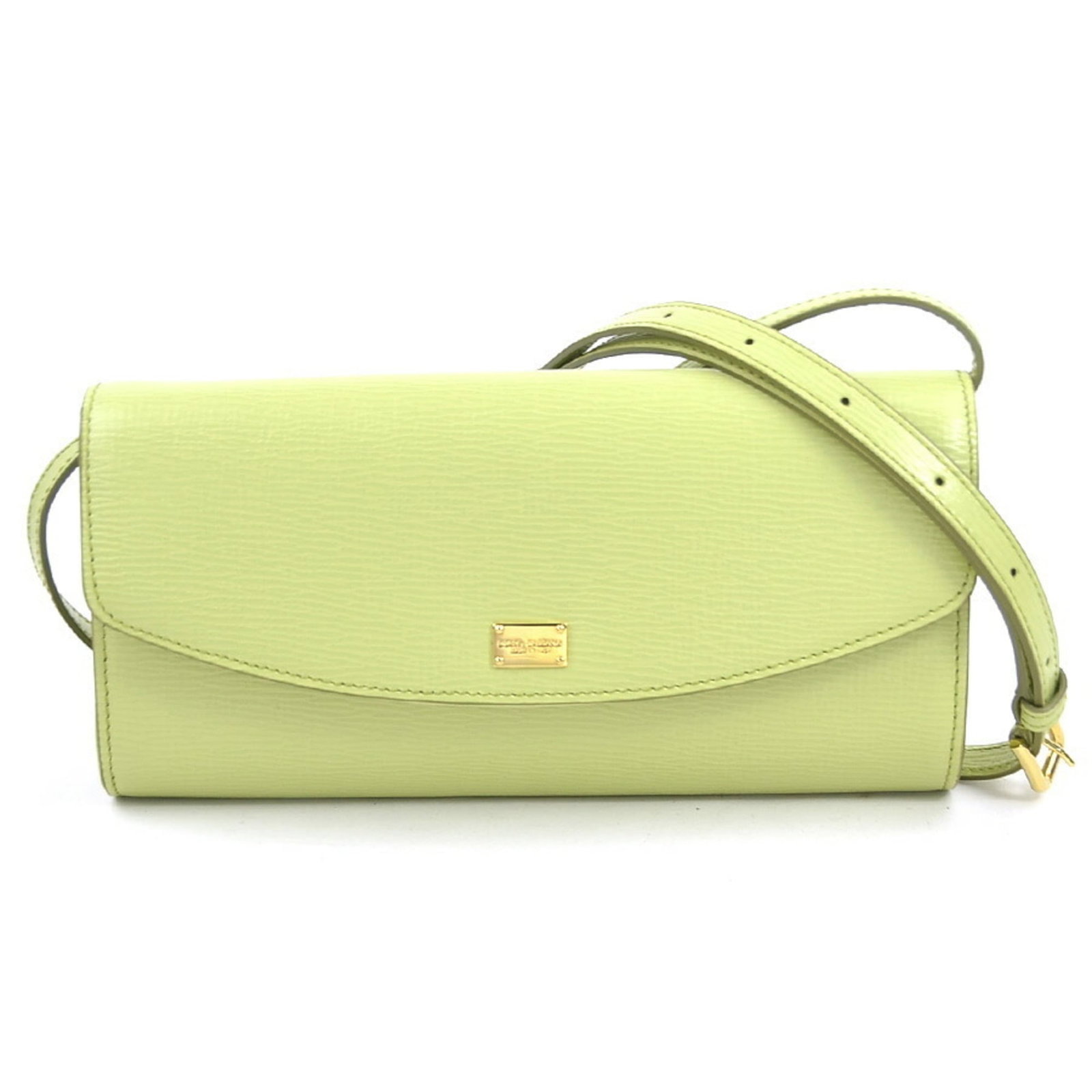 Gabbana Dolce Leather Bag Shoulder: Gabbana Dolce Leather Bag Shoulder Dolce & Gabbana's iconic leather shoulder bag boasts a striking light green hue, adding a pop of color to any outfit. Made from high-quality leather, the bag
