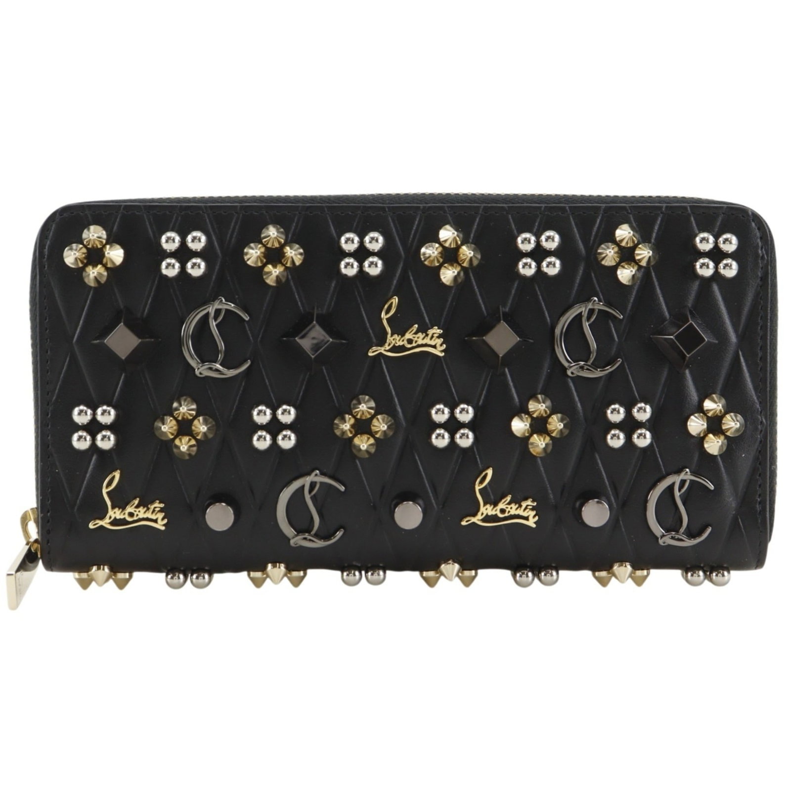 Christian Louboutin Long Wallet (Bi-Fold) Leather: Christian Louboutin Long Wallet (Bi-Fold) Leather Black leather bi-fold wallet with a long design, measuring 10cm x 19.5cm x 2cm. The Christian Louboutin brand adds a touch of sophistication to this