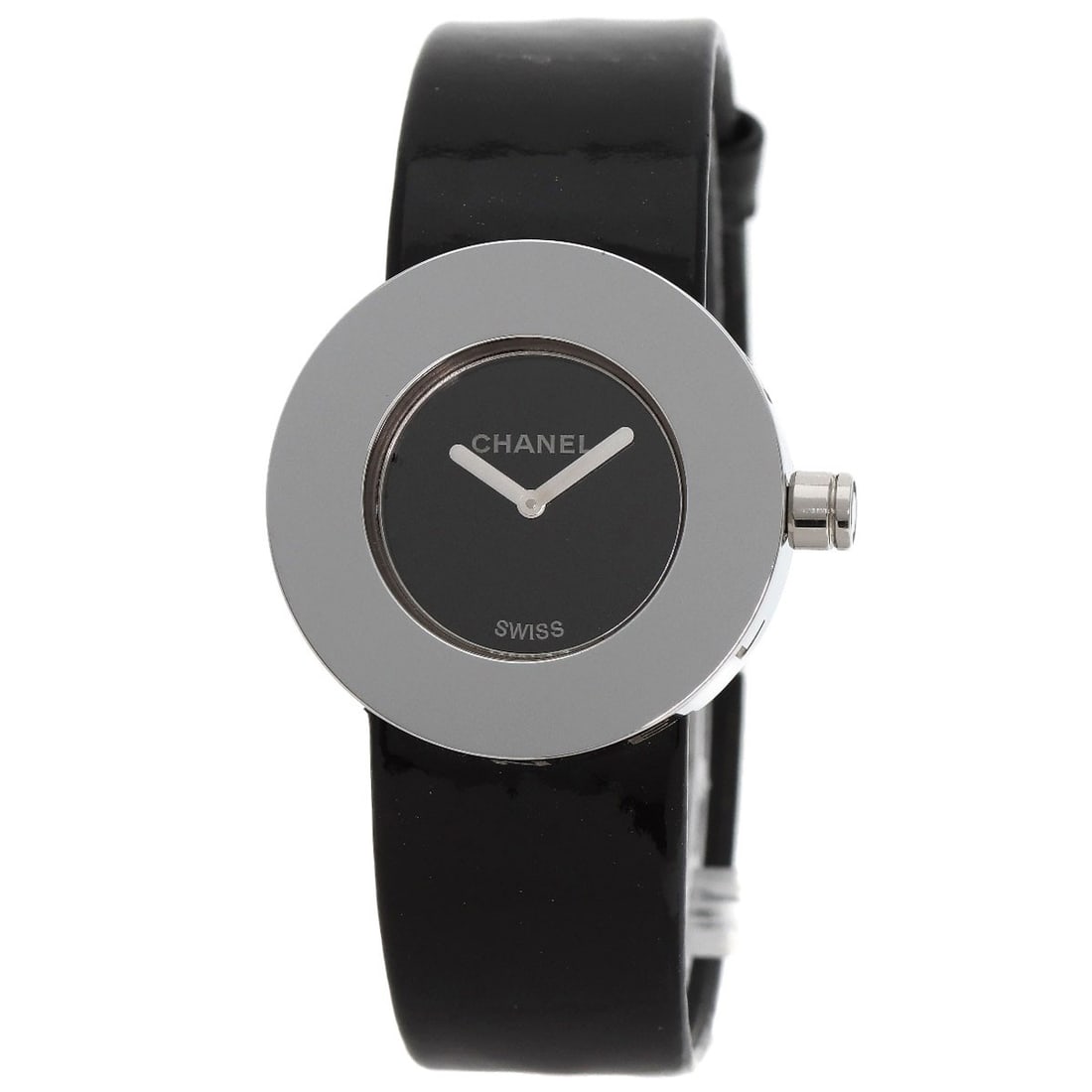 Chanel La Ronde Watches H0579 Stainless Steel/ Enamel: Chanel La Ronde Watches H0579 Stainless Steel/ Enamel Stainless steel and silver enamel come together in the sleek design of this Chanel La Ronde watch, featuring an analog display and quartz movement