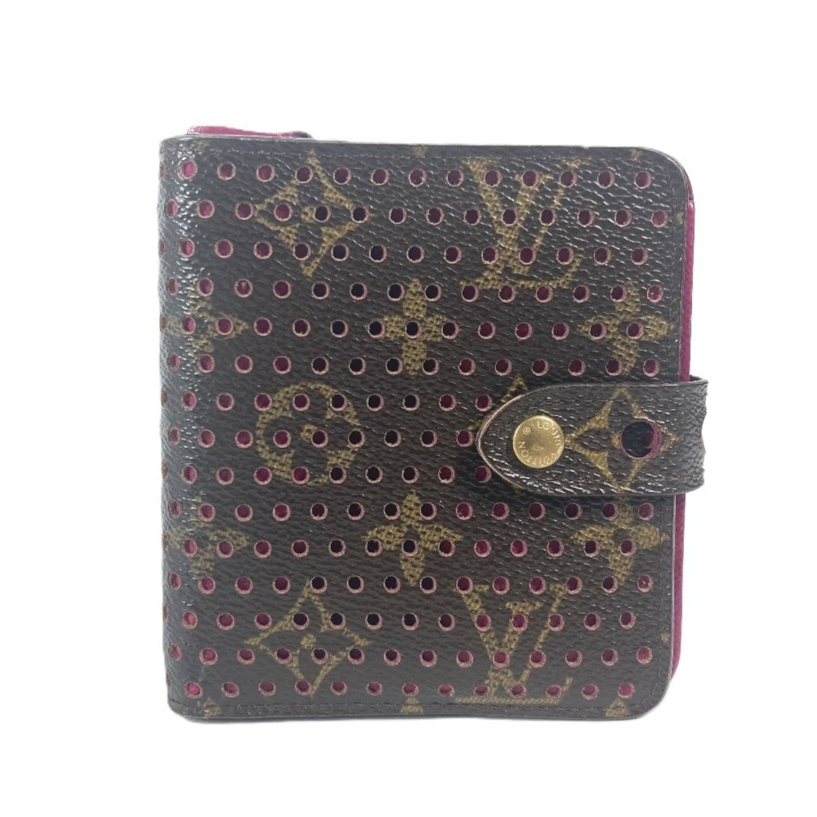 Louis Vuitton Wallet (Bi-Fold) Monogram: Louis Vuitton Wallet (Bi-Fold) Monogram Brown, Fuchsia, and Pink Monogram Louis Vuitton Wallet (Bi-Fold) - A stylish bi-fold wallet featuring the iconic monogram pattern in three vibrant colors. Made