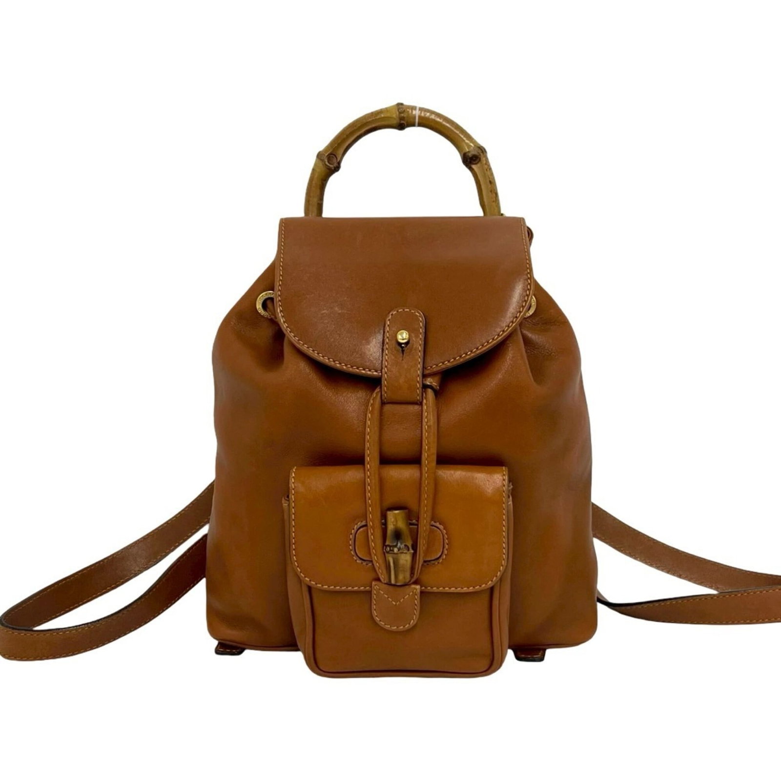Backpack Leather from Gucci: Backpack Leather from Gucci Brown leather backpack with classic design and timeless style. Made from high-quality materials, this Gucci backpack features a signature brown color that adds a touch of