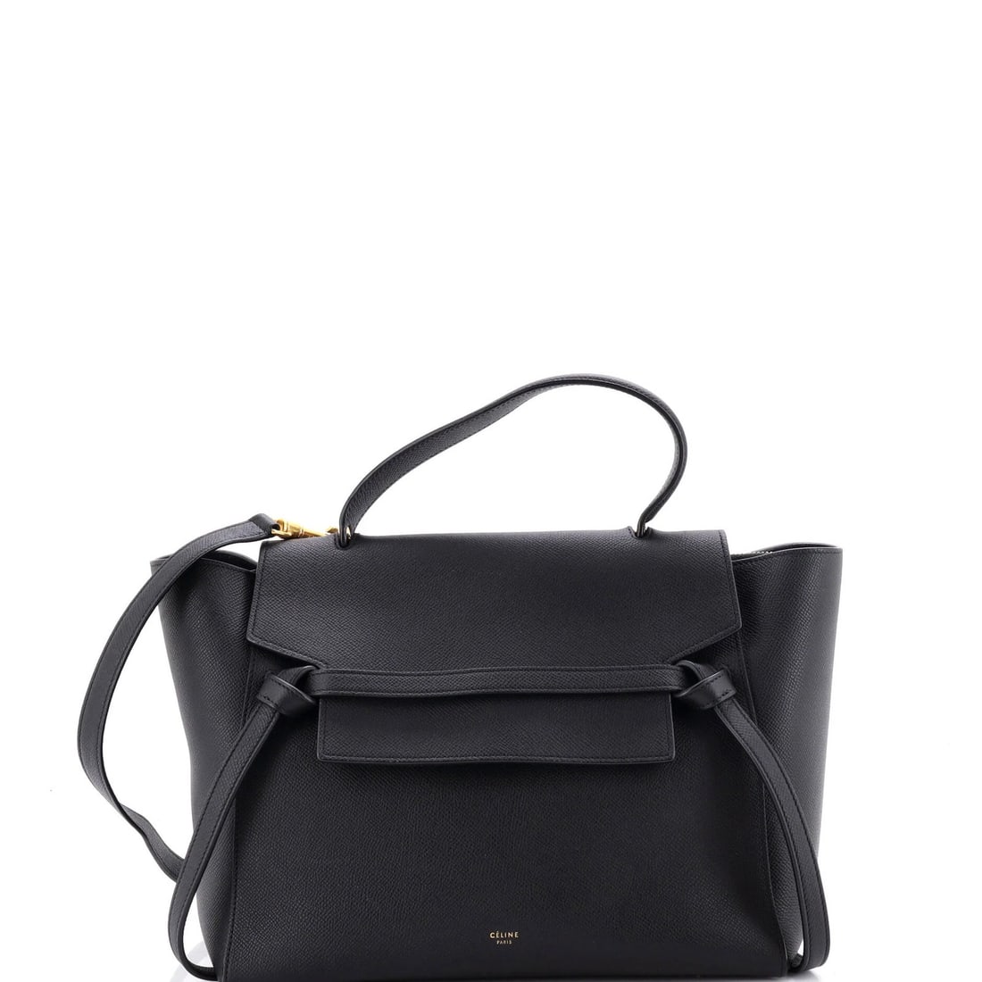 Textured Leather Mini Belt Bag Celine: Textured Leather Mini Belt Bag Celine Black Textured Leather Mini Belt Bag with Gold Hardware, featuring a classic Celine design and premium suede interior. The bag boasts a textured leather exterior