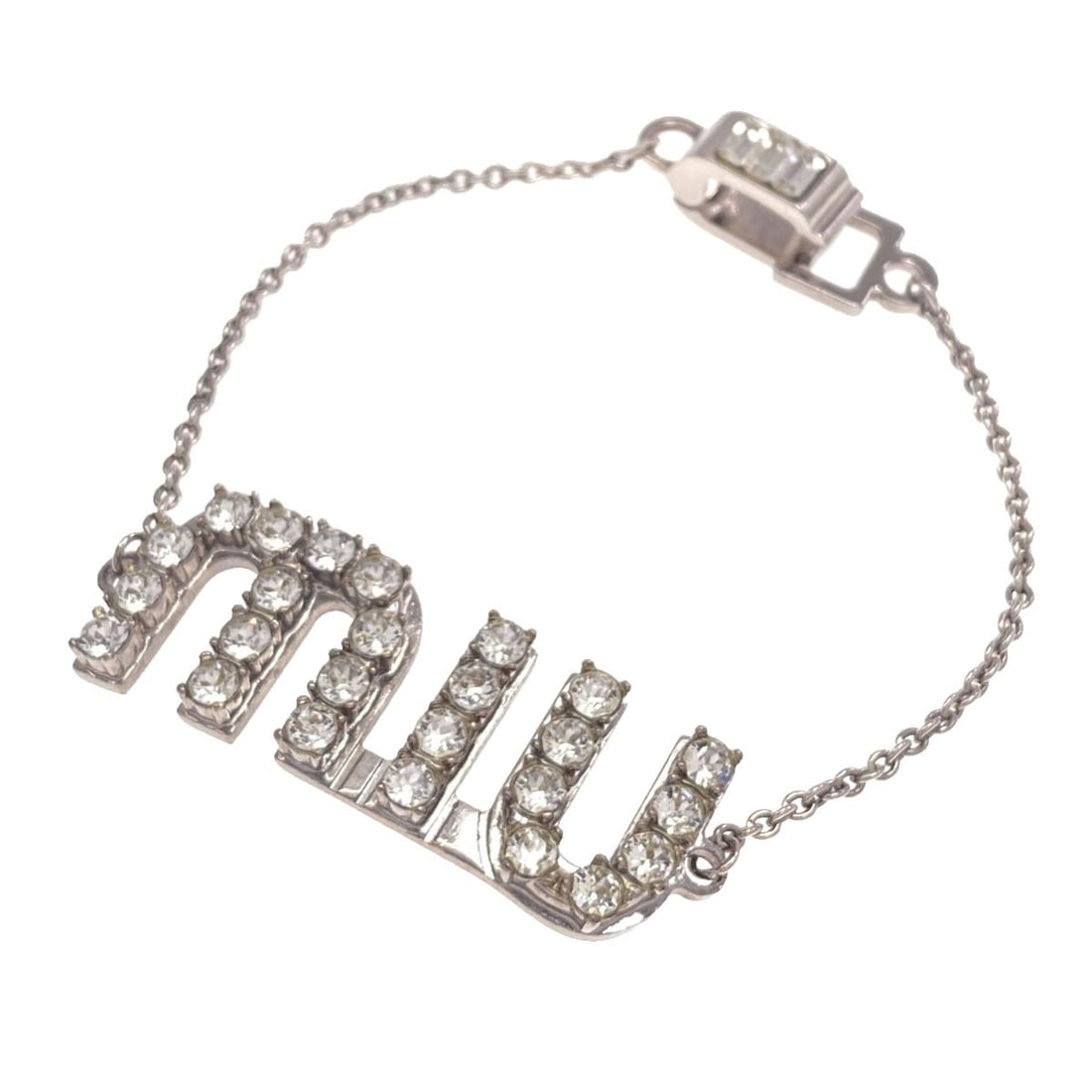 Rhinestone bracelet metal: Rhinestone bracelet metal Silver metal rhinestone bracelet with no stone. The bracelet features a sleek and modern design, showcasing its silver metal exterior. Its simple yet elegant style makes it