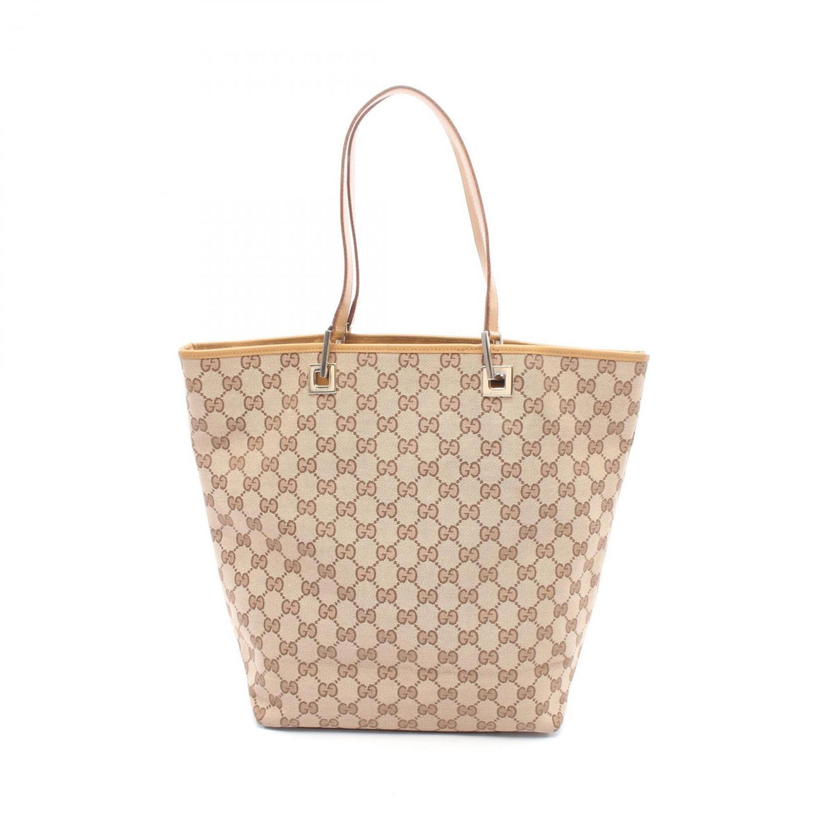 Canvas tote bag handbag Gucci: Canvas tote bag handbag Gucci Gucci's iconic GG Canvas tote bag, model 002 1098, boasts the signature interlocking double-G logo in beige and brown hues. Made from high-quality GG canvas material, thi