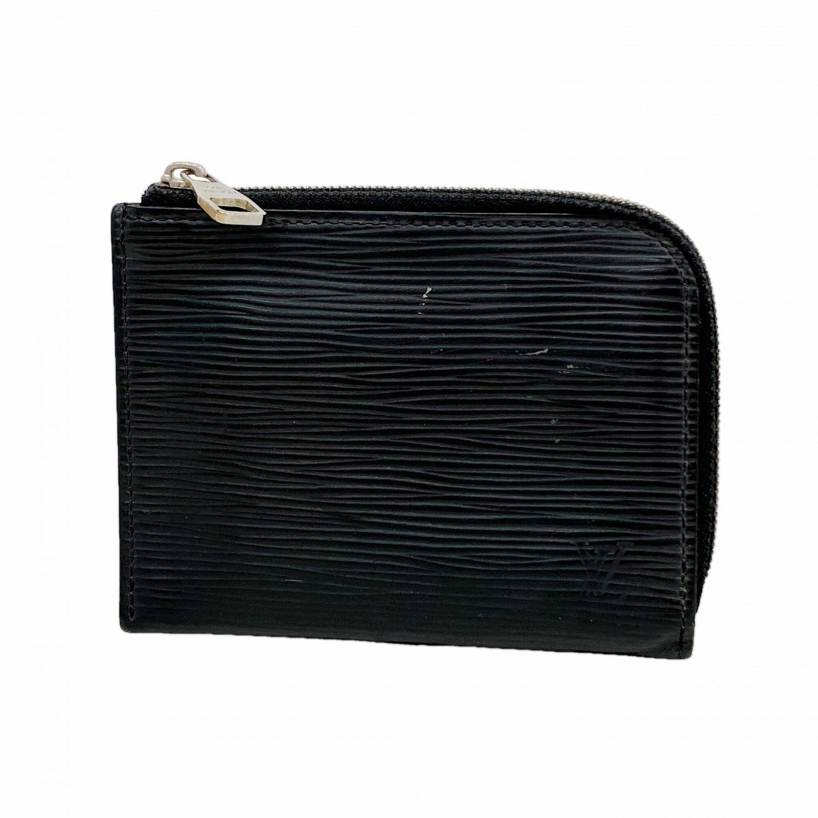 Coin purse from Louis Vuitton: Coin purse from Louis Vuitton The Louis Vuitton coin purse boasts sleek, minimalist design with its Noir color and precise measurements. Made from high-quality materials, it measures 9cm x 12cm x