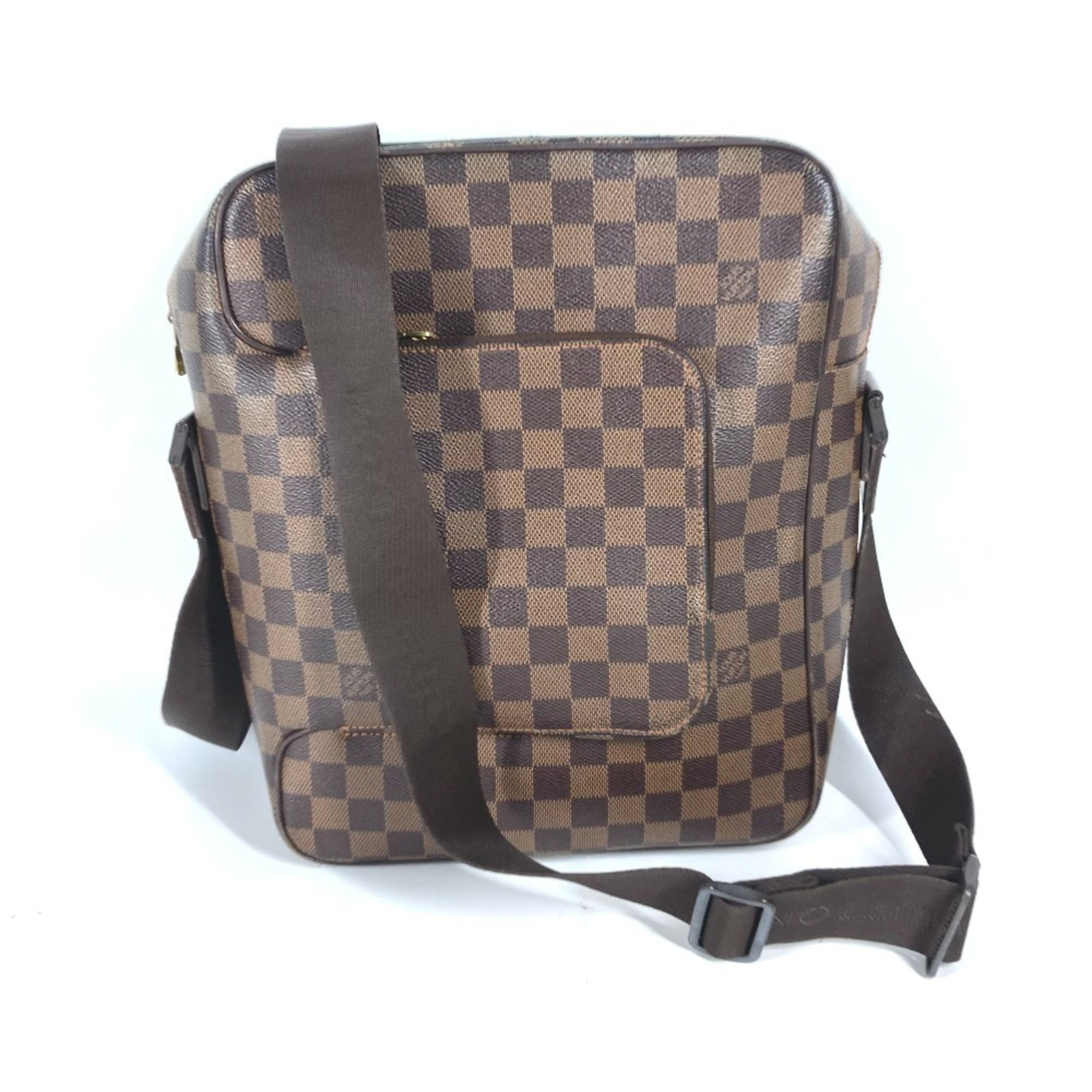 Shoulder Bag Damier Canvas by Louis Vuitton: Shoulder Bag Damier Canvas by Louis Vuitton Damier Canvas by Louis Vuitton, a classic shoulder bag with timeless appeal. Made from high-quality Damier Canvas in brown, this stylish accessory features