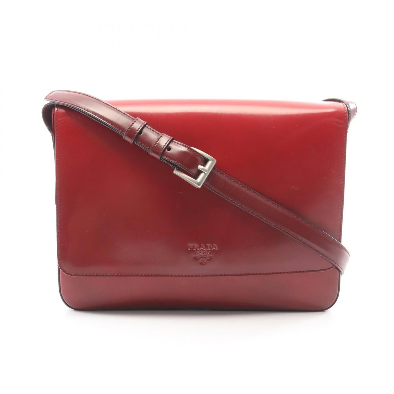Shoulder Bag Prada Leather Handbag: Shoulder Bag Prada Leather Handbag Bordeaux leather shoulder bag from Prada, featuring a classic design with clean lines and a timeless color palette. Made from high-quality leather, this bag