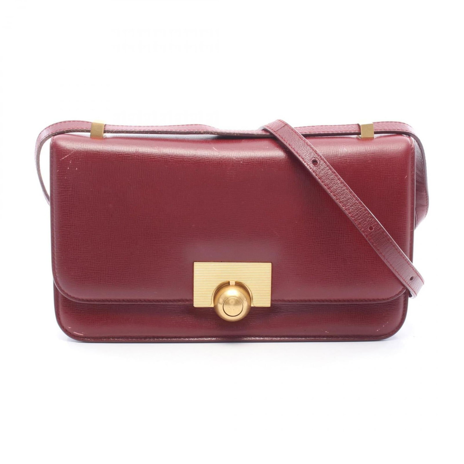 Bottega Veneta Shoulder Bag Leather: Bottega Veneta Shoulder Bag Leather Bordeaux leather shoulder bag from Bottega Veneta, featuring the brand's signature intrecciato woven design. Made with high-quality leather and measuring 16cm x