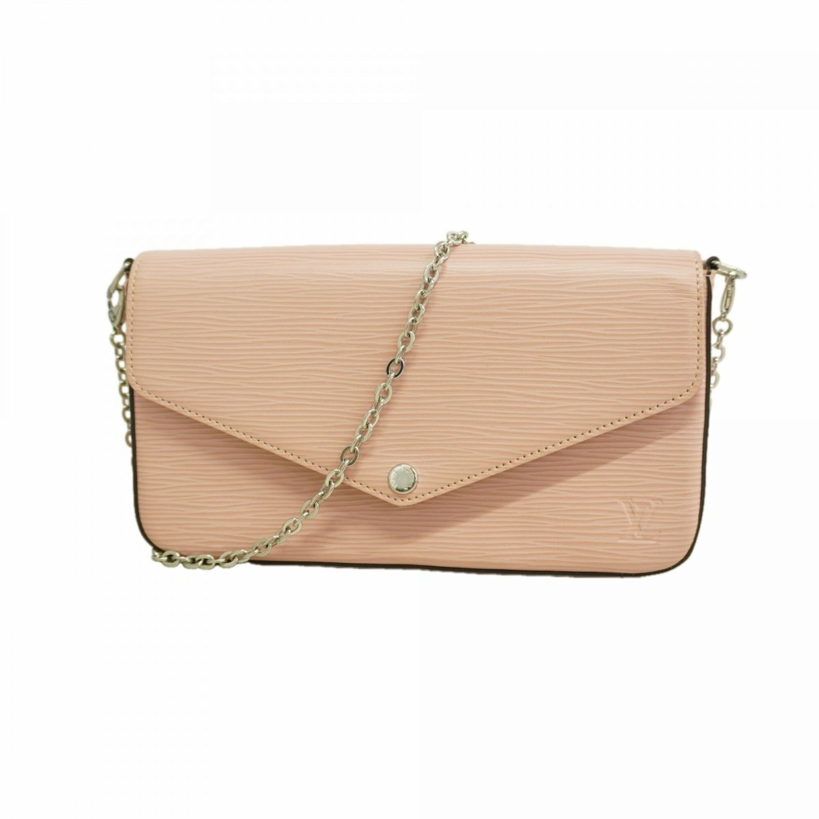 Shoulder Wallet by Louis Vuitton: Shoulder Wallet by Louis Vuitton Rose ballerine chain shoulder wallet by Louis Vuitton, featuring a sleek and sophisticated design with a signature rose pattern. The compact size makes it easy to