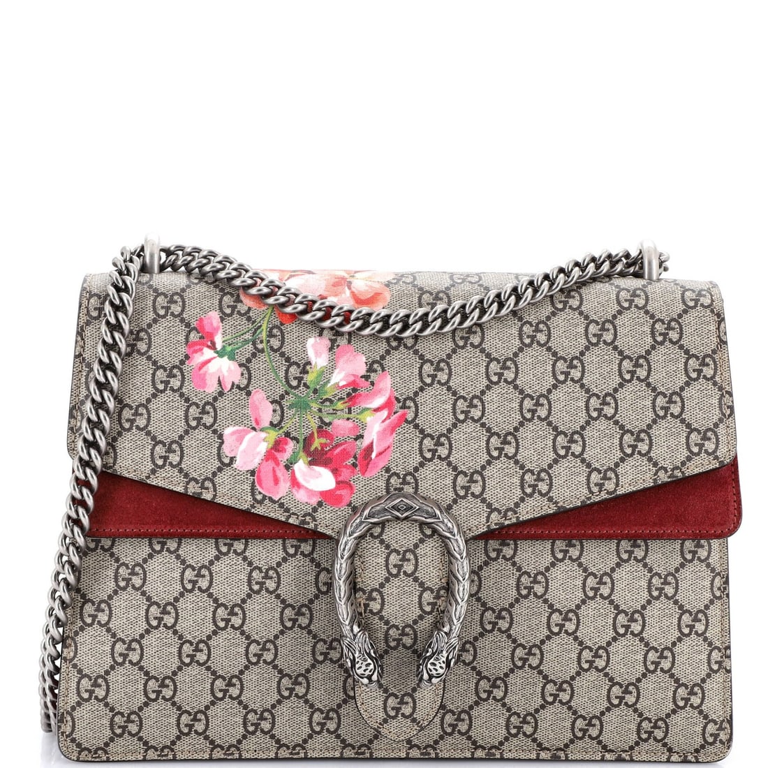 Canvas Coated Blooms Print GG Gucci Bag Dionysus Medium: Canvas Coated Blooms Print GG Gucci Bag Dionysus Medium Canvas Coated Blooms Print GG Gucci Bag Dionysus Medium - A statement shoulder bag with a unique canvas coated exterior featuring the iconic Blo