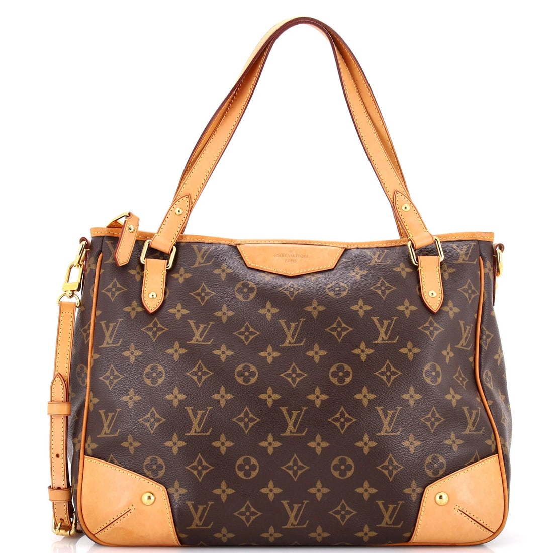 Louis Vuitton Monogram Canvas Handbag Estrela MM: Louis Vuitton Monogram Canvas Handbag Estrela MM The Louis Vuitton Estrela MM handbag boasts classic style with its timeless monogram canvas design, featuring the iconic LV logo. With a spacious
