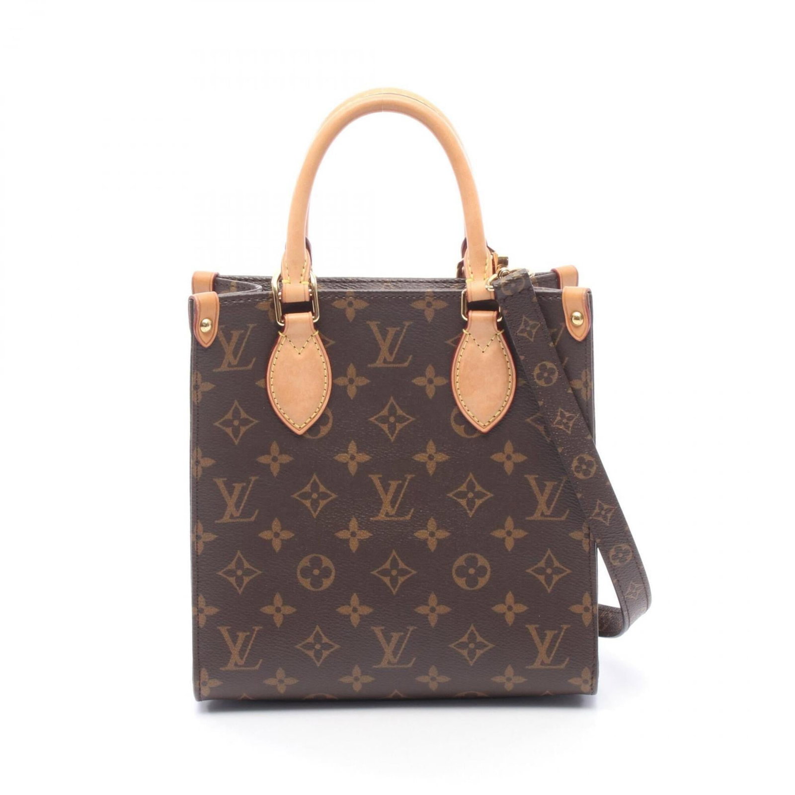 Coated canvas pvc monogram leather handbag vuitton louis: Coated canvas pvc monogram leather handbag vuitton louis Coated canvas, PVC, and monogram leather come together in this stylish Louis Vuitton handbag, featuring the iconic signature pattern.