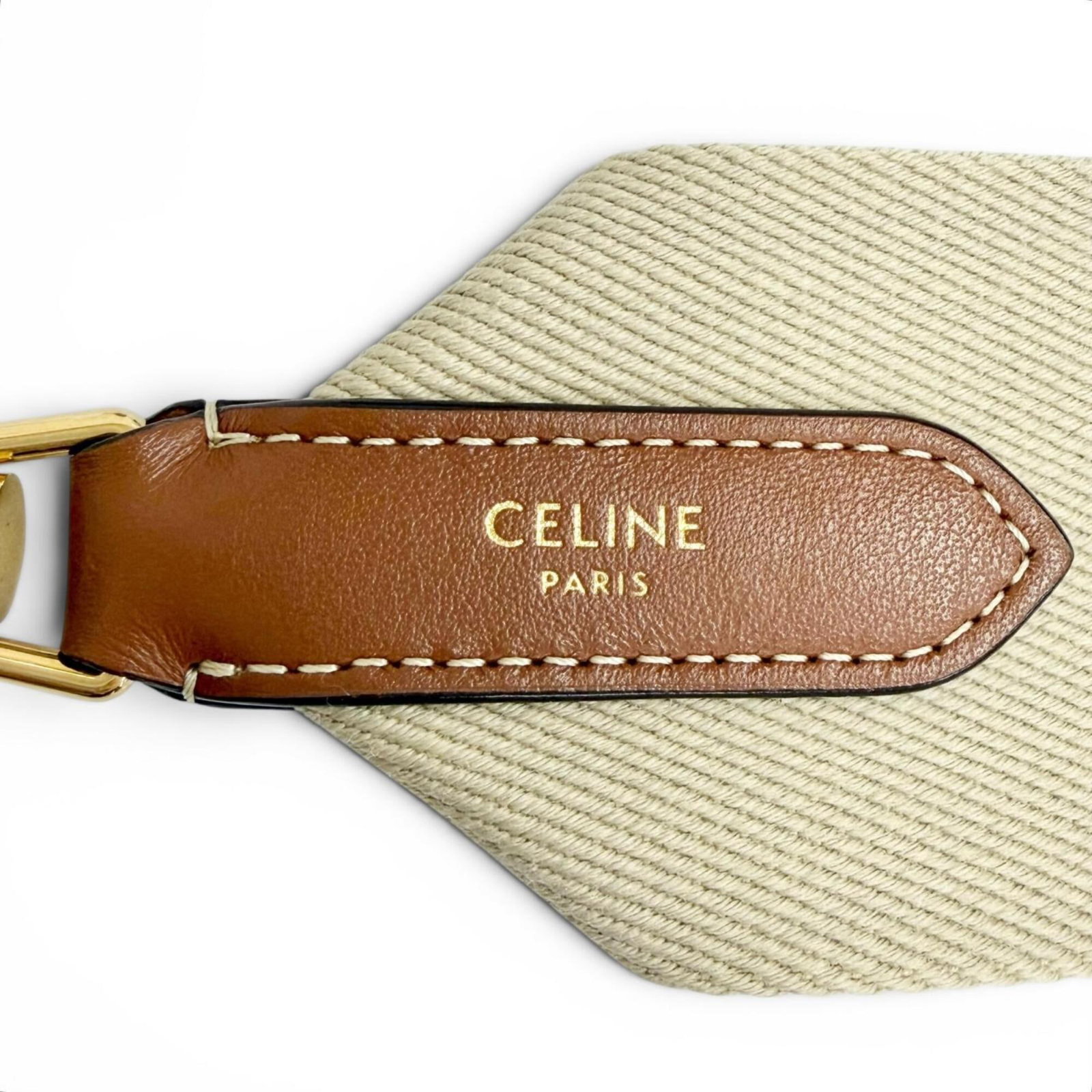 Canvas Leather Strap Celine - 7