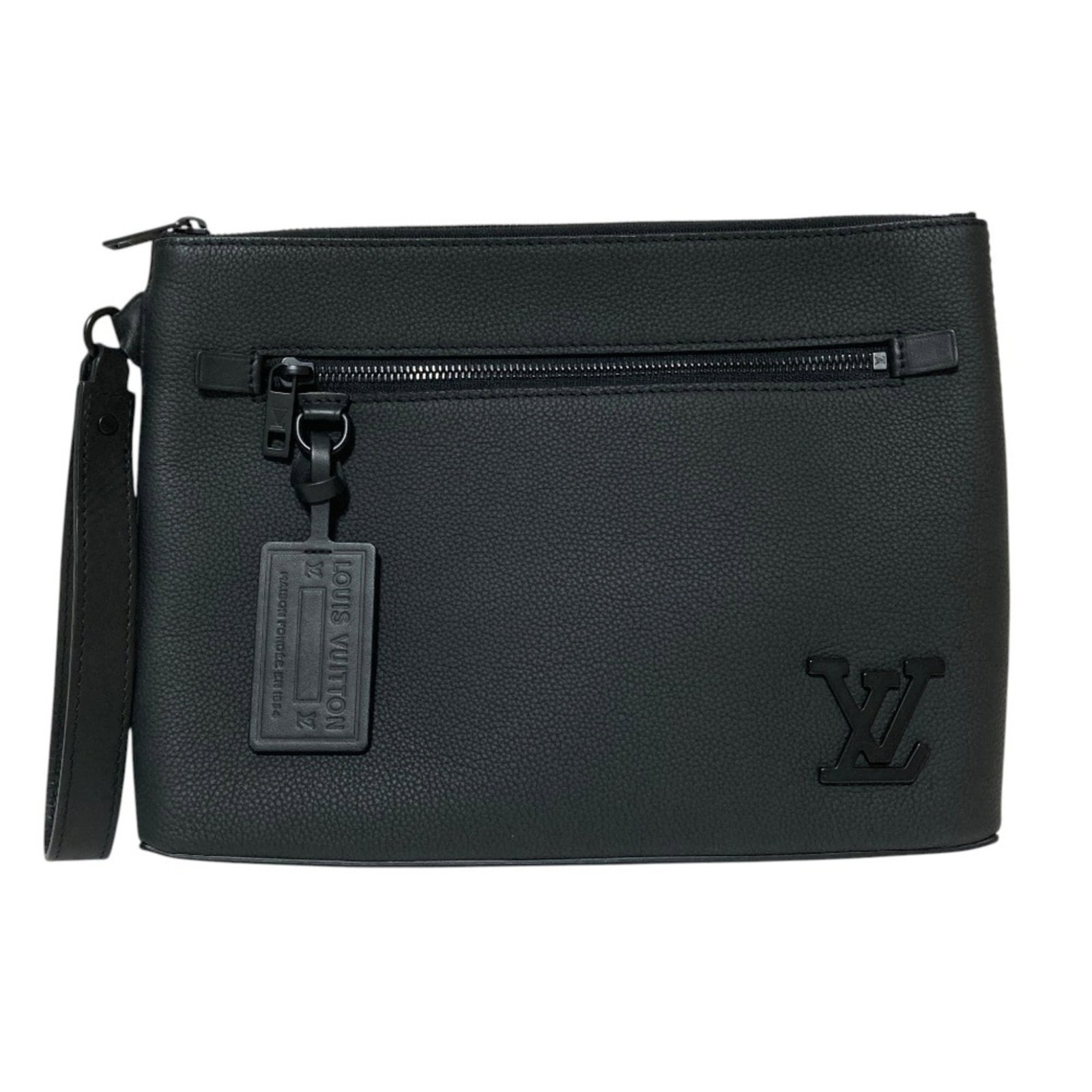 Louis Vuitton Clutch Bag Handbag Pouch Leather: Louis Vuitton Clutch Bag Handbag Pouch Leather Louis Vuitton's iconic leather clutch bag, M69837, boasts sleek dimensions and a timeless Noir color. With its compact size and sturdy design, this