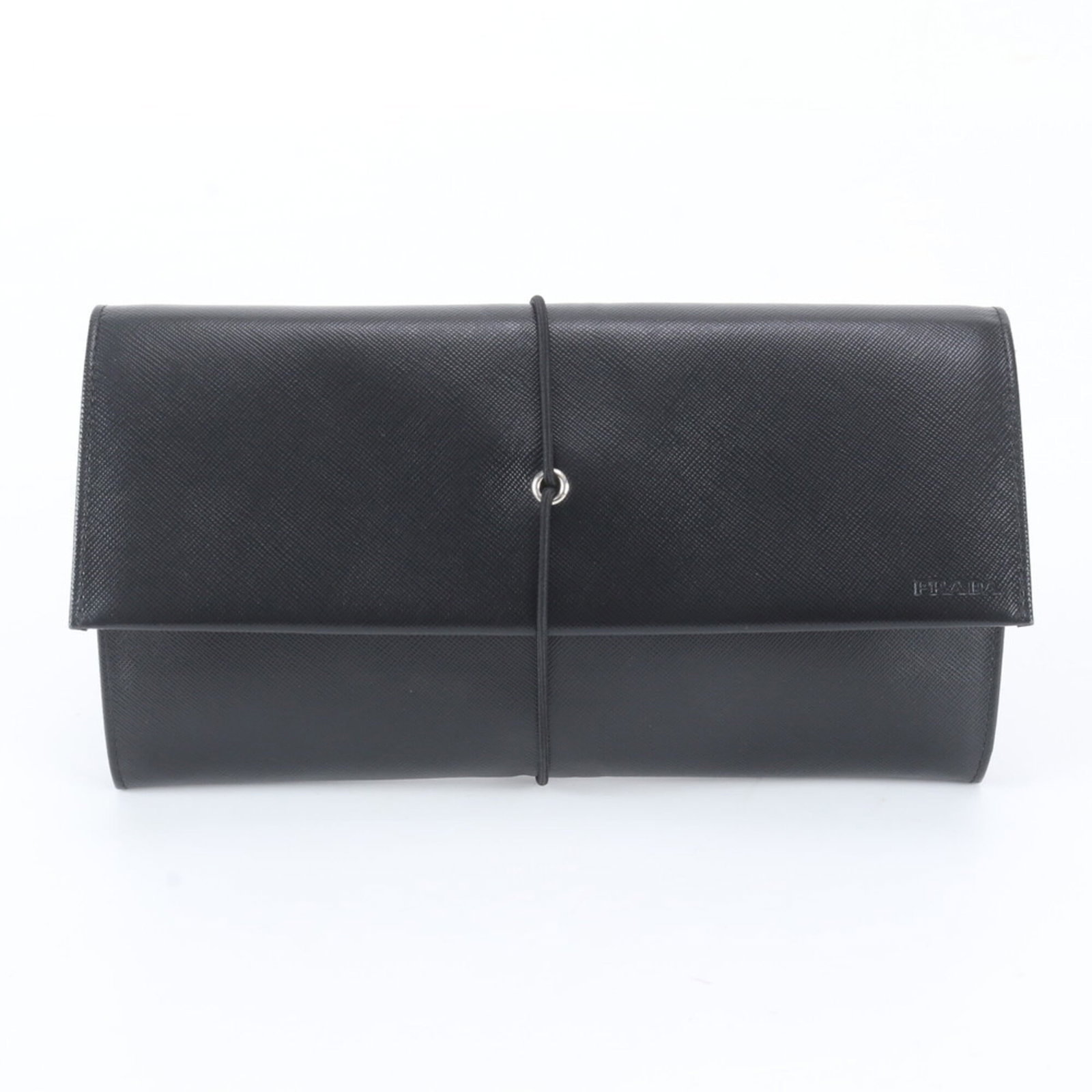 Prada Clutch Bag Handbag Pouch Leather: Prada Clutch Bag Handbag Pouch Leather Prada Clutch Bag Handbag Pouch Leather in Black. Made from high-quality leather, this sleek clutch bag measures 13cm x 24cm x 2cm and features a sophisticated