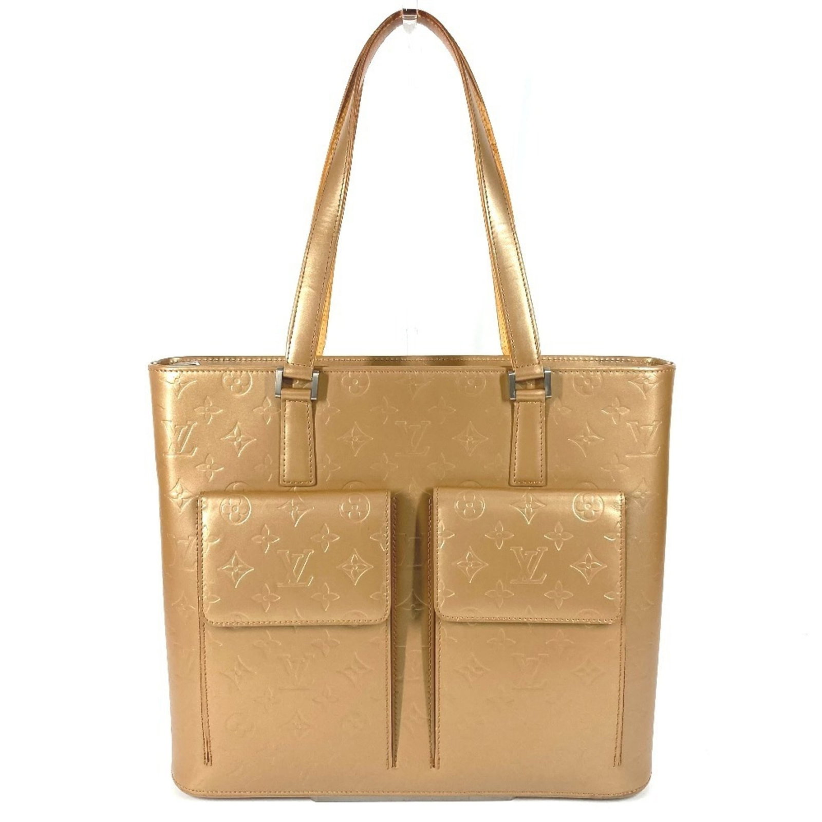 Shoulder Bag Leather Monogram Mat Tote Bag Louis Vuitton: Shoulder Bag Leather Monogram Mat Tote Bag Louis Vuitton The Louis Vuitton Monogram Mat Tote Bag boasts its signature Beige color and striking monogram pattern, crafted from high-quality leather. Meas