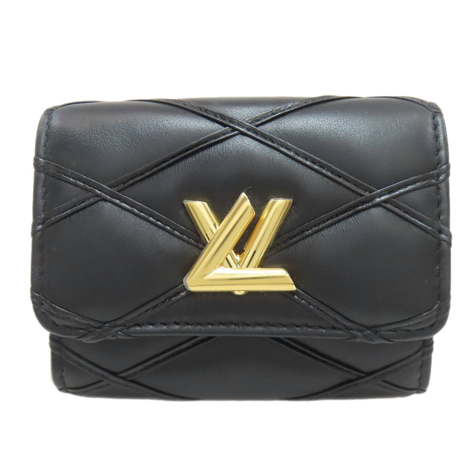 Louis Vuitton Wallet (Bi-Fold) Leather: Louis Vuitton Wallet (Bi-Fold) Leather Calf leather wallet with bi-fold design, bearing a signature and made from high-quality materials. This Louis Vuitton Malletage wallet features RFID-blocking tec
