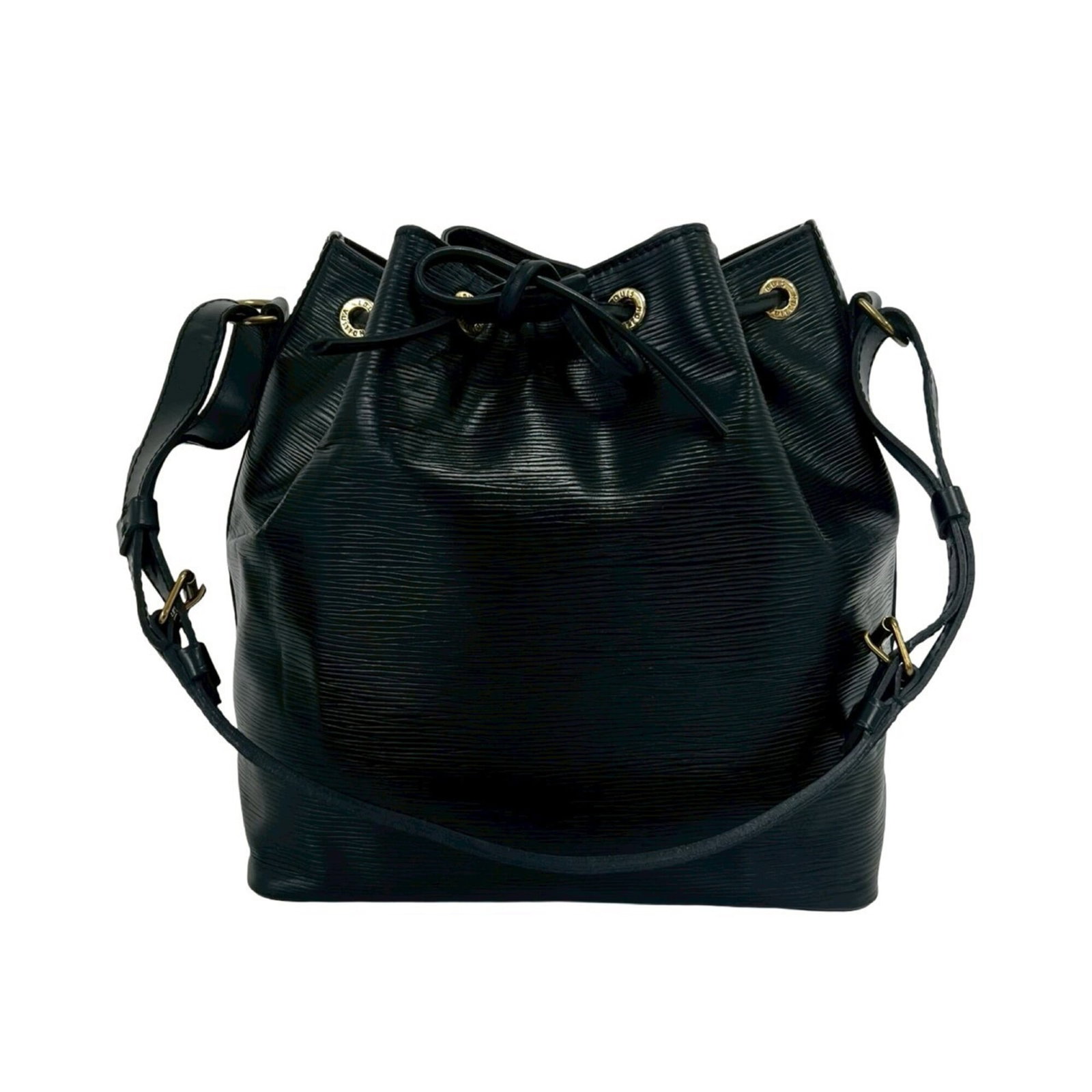 Louis Vuitton Handbag Pochette Shoulder Bag Leather: Louis Vuitton Handbag Pochette Shoulder Bag Leather Black Louis Vuitton leather pochette shoulder bag with precise measurements, offering a sleek and stylish accessory for everyday use. Made from high