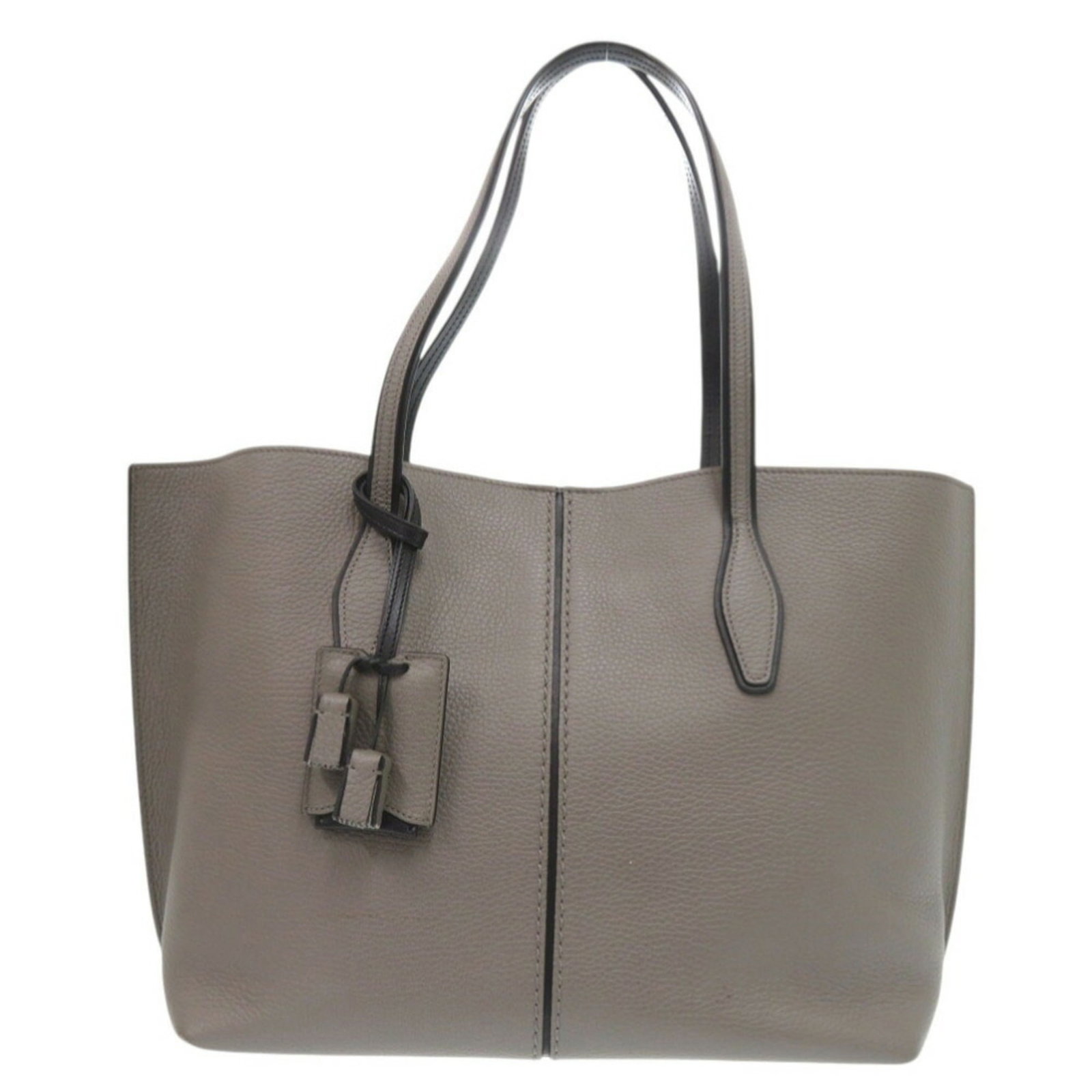 Tote Bag Leather by Tod's: Tote Bag Leather by Tod's Tod's Country of Origin: Italy, Brand: Tod's, Material: Leather, Color: Grayish. This Tote Bag Leather by Tod's features high-quality leather construction with a classic