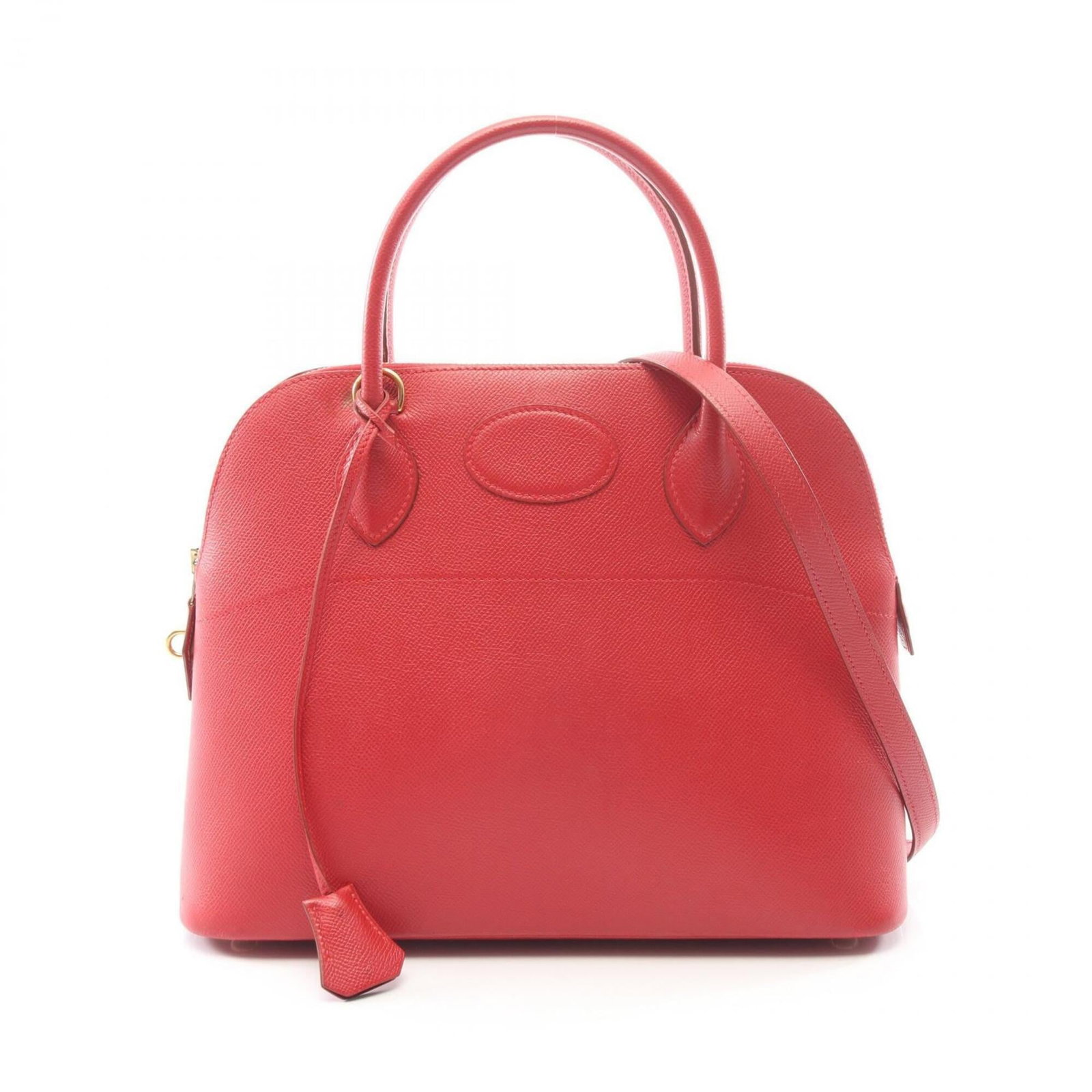 Leather Handbag Hermes Courchevel: Leather Handbag Hermes Courchevel Red Courchevel leather handbag from Hermes, measuring 24cm x 31cm x 12cm. This stylish bag features a classic design and premium materials, making it a timeless