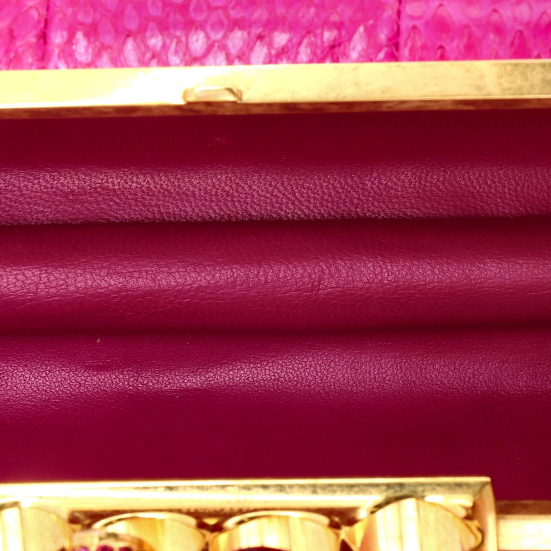 Alexander McQueen Knuckle Box Python Long Clutch - 5