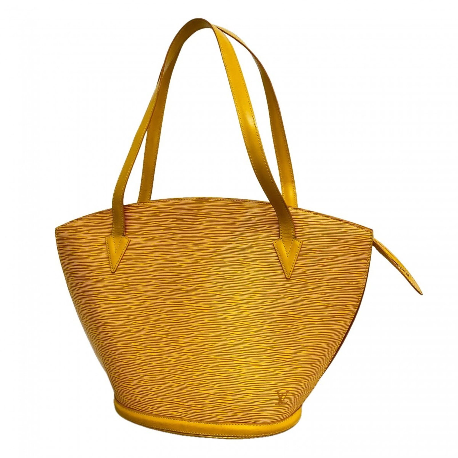 Shoulder bag from Louis Vuitton: Shoulder bag from Louis Vuitton The Louis Vuitton shoulder bag boasts its signature Jaune color, making it a stylish and eye-catching accessory. Measuring 30cm x 26cm x 17cm, this compact bag