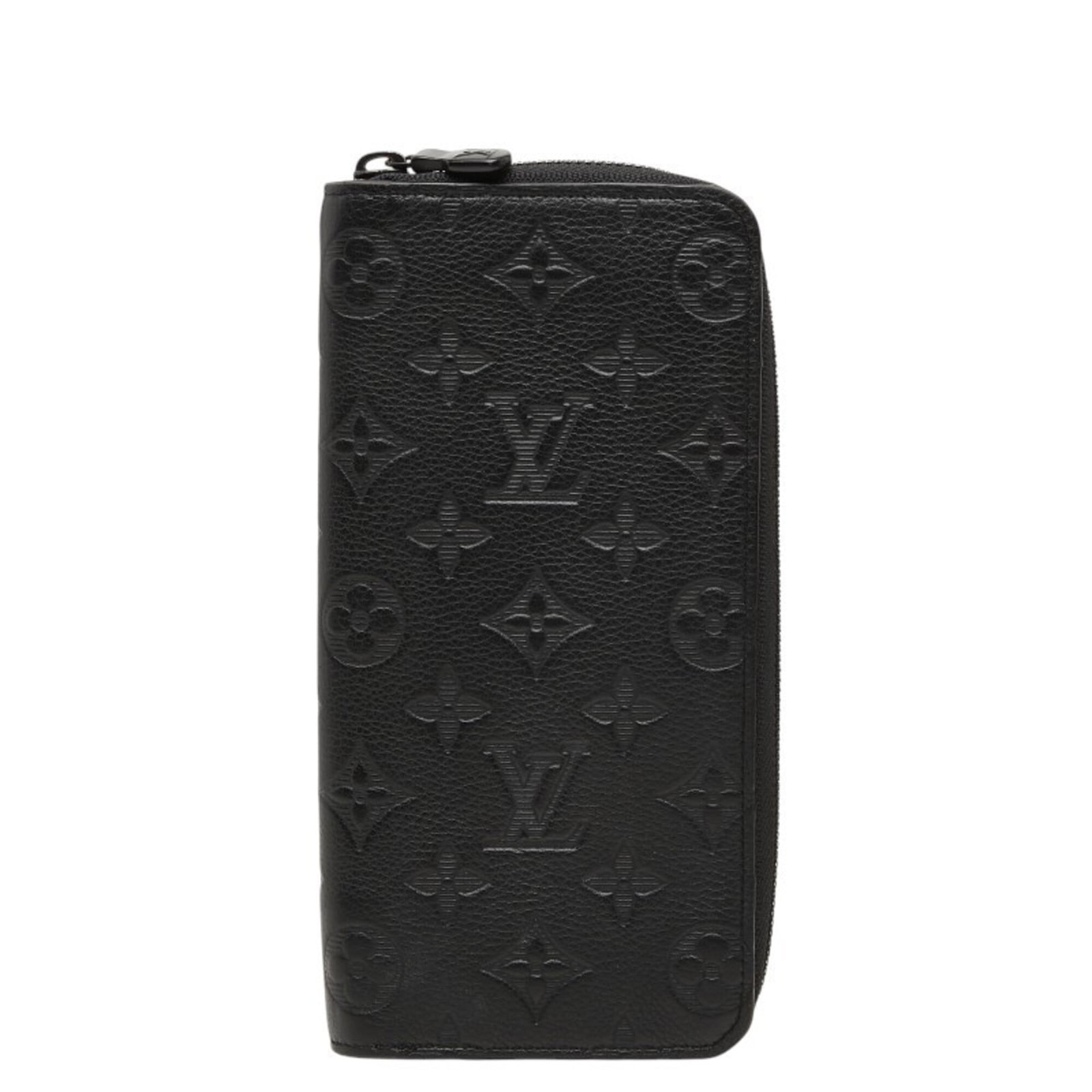 Long Wallet Bi Fold Leather Louis Vuitton: Long Wallet Bi Fold Leather Louis Vuitton Black leather long wallet with bi-fold design, measuring 9.5cm x 20cm x 2cm. This classic Louis Vuitton style features a timeless black color and durable