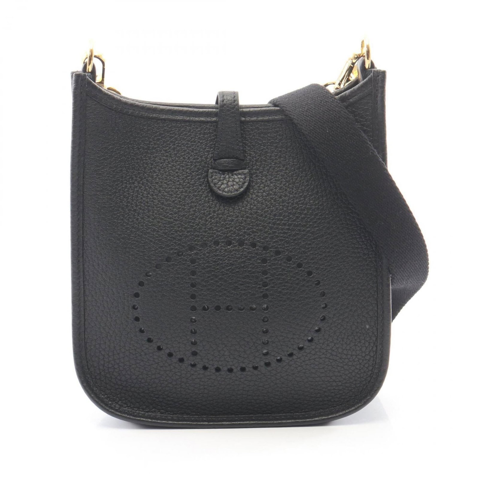 Clemence Handbag Leather Taurillon Shoulder Bag: Clemence Handbag Leather Taurillon Shoulder Bag The Clemence Handbag features Taurillon clemence leather, a distinctive material known for its unique texture and appearance. This black shoulder bag me