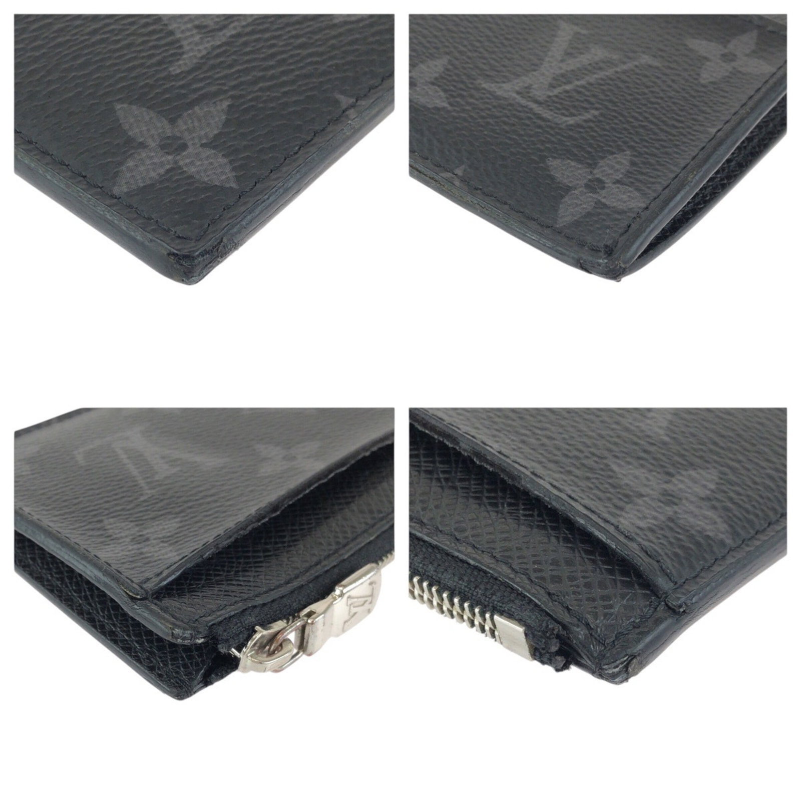 Monogram Eclipse Taiga Leather Card Case Louis Vuitton - 4