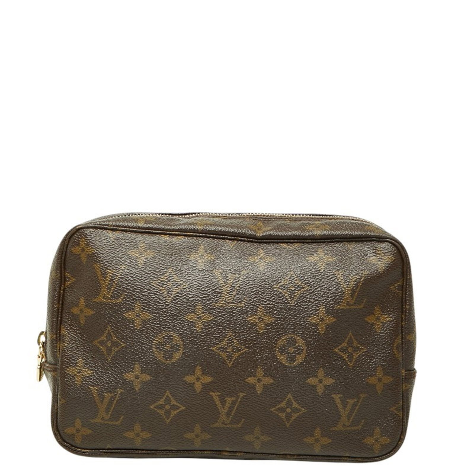 Louis Vuitton Handbag Pouch Clutch Bag Pvc Leather: Louis Vuitton Handbag Pouch Clutch Bag Pvc Leather Brown Louis Vuitton handbag pouch clutch bag made from PVC and leather, featuring a size of 14.5cm x 23cm x 5.5cm. This stylish accessory boasts a cl