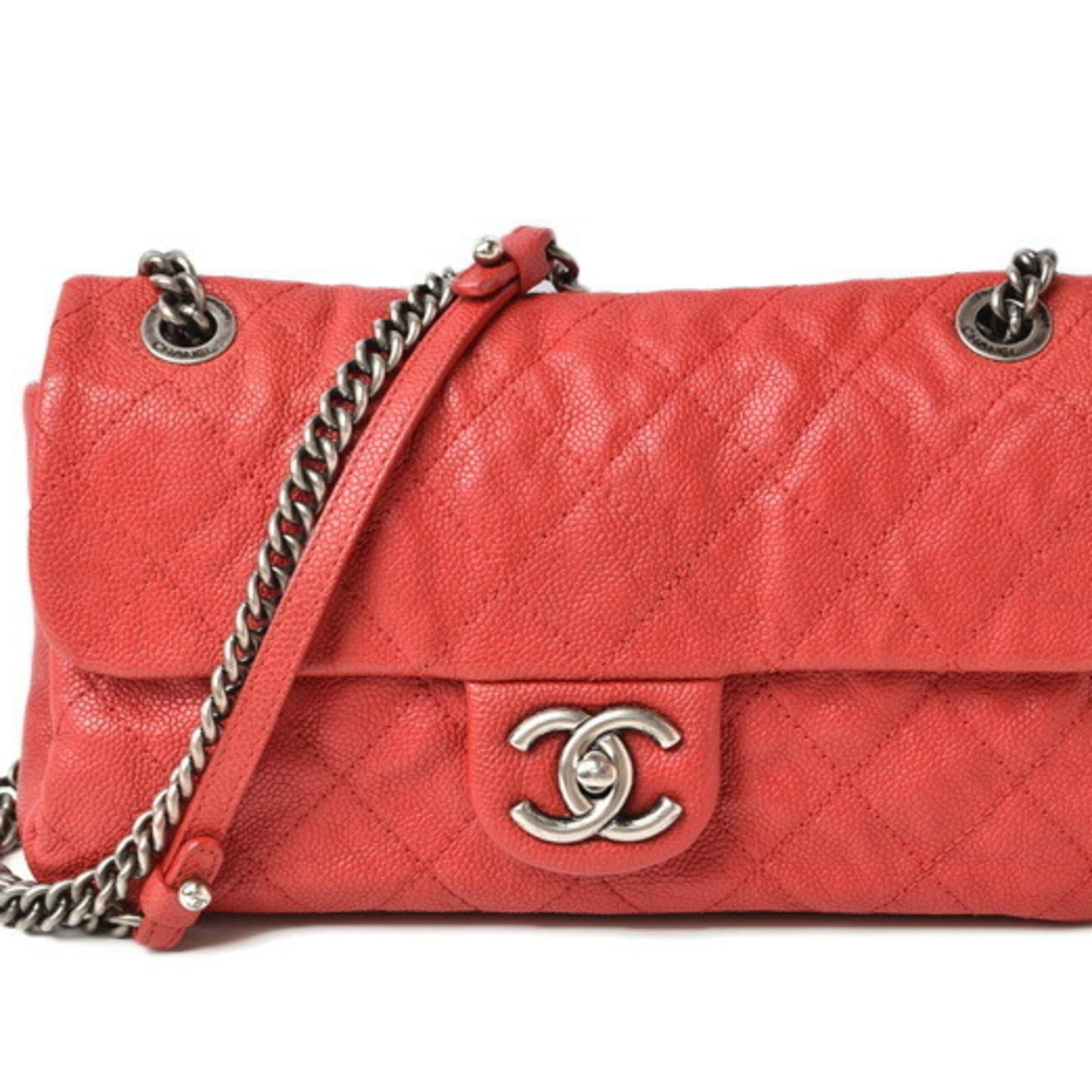 Caviar leather shoulder bag by Chanel (1 of 14)