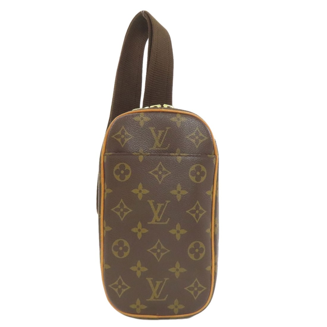 Monogram canvas body bag Louis Vuitton M51870: Monogram canvas body bag Louis Vuitton M51870 Monogram canvas body bag from LOUIS VUITTON, featuring the iconic M51870 style in brown. This classic design showcases the signature monogram pattern on a
