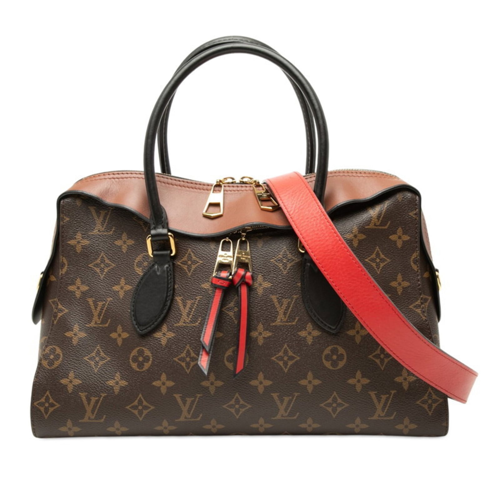 Vuitton Leather Pvc Bag Handbag Shoulder: Vuitton Leather Pvc Bag Handbag Shoulder Black and Brown Vuitton-Style Leather PVC Bag Handbag Shoulder. Made from a unique blend of PVC and leather, this shoulder bag features a sleek design with dim
