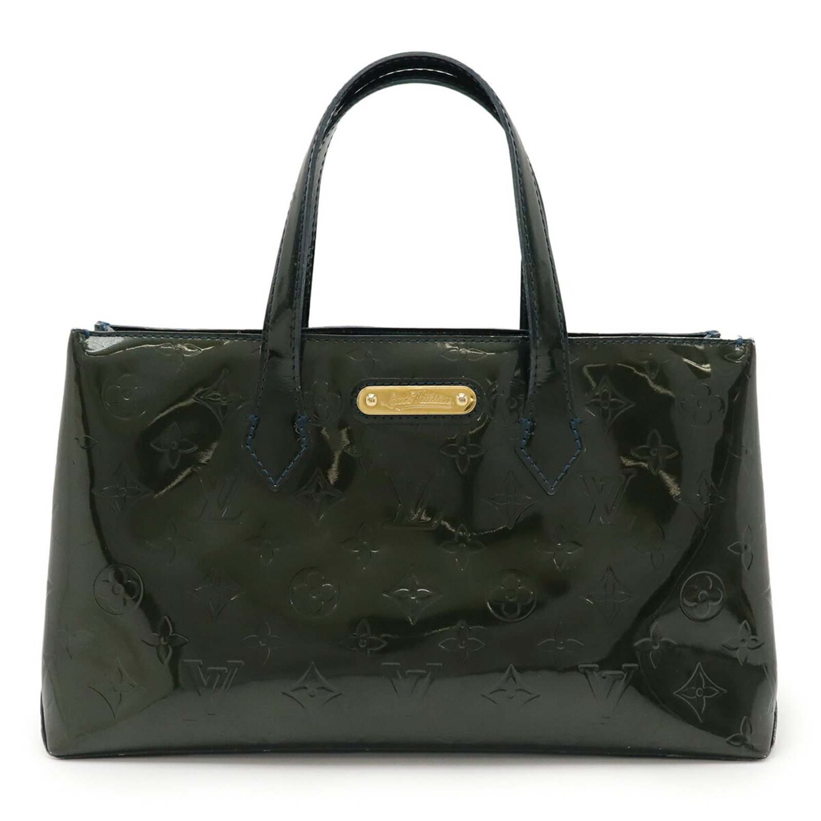 Tote Bag Monogram Handbag Louis Vuitton Vernis: Tote Bag Monogram Handbag Louis Vuitton Vernis Tote Bag Monogram Handbag Louis Vuitton Vernis features a blue infini design in monogram vernis, with a size of 17.5cm x 30cm x 11cm. This women's tote
