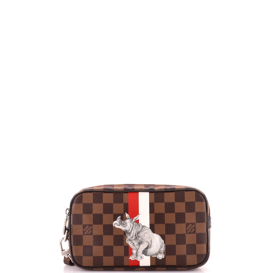Damier Savane Chapman Limited Edition Pochette Volga Louis Vuitton: Damier Savane Chapman Limited Edition Pochette Volga Louis Vuitton Item Specifics: Brand: Louis Vuitton Exterior Material: Canvas Coated Style: Clutches Exterior Color: Brown Size: Unknown