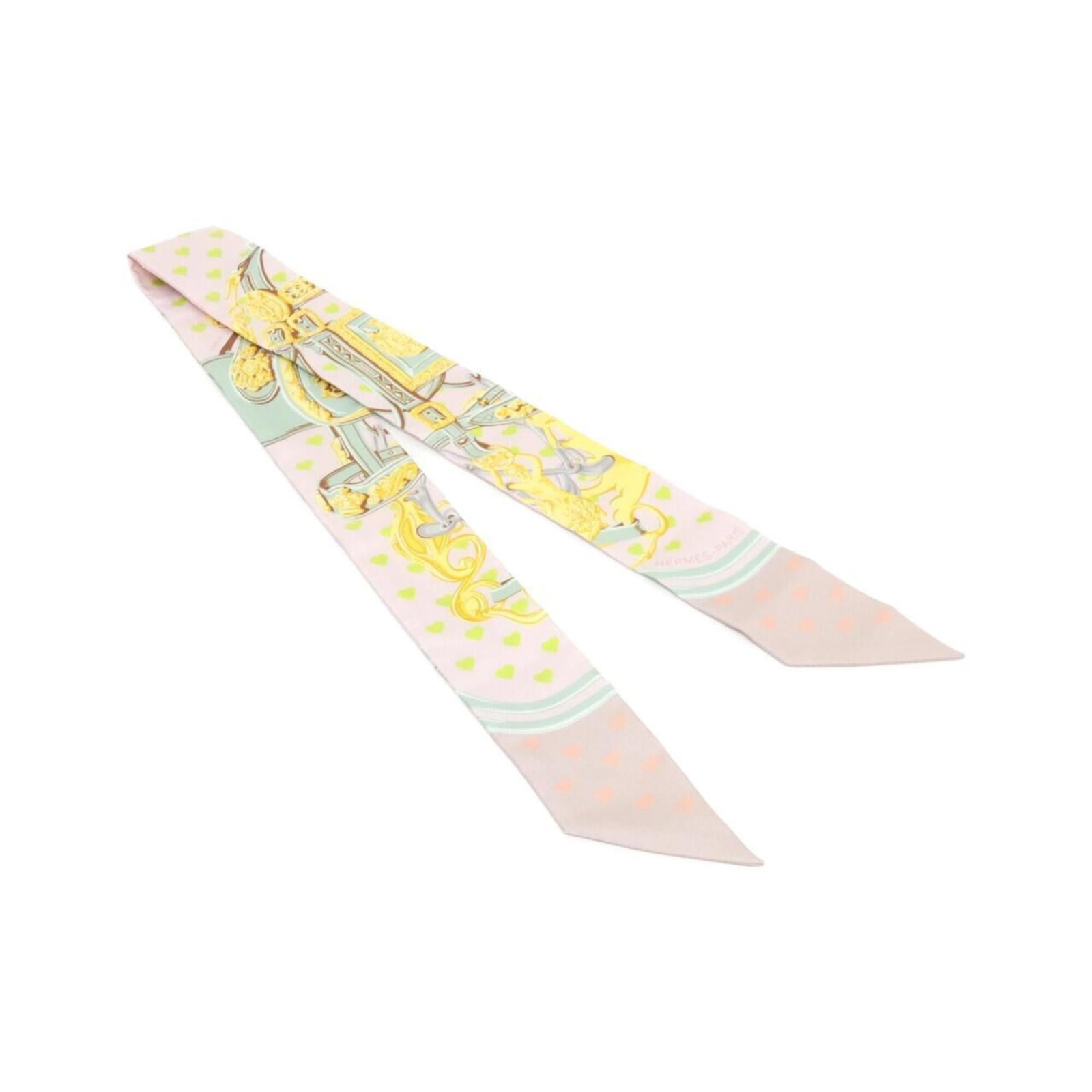 Hermes Silk Scarf: Hermes Silk Scarf Silk scarf from renowned French fashion house Hermes, featuring a vibrant pink hue and measuring 5cm x 86cm in size. This luxurious silk scarf boasts the signature style and craftsma