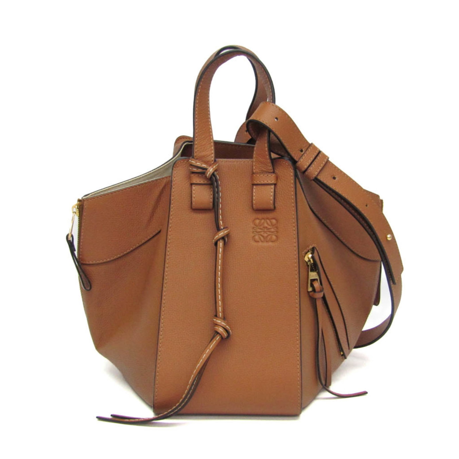Loewe Handbag Shoulder Bag Leather: Loewe Handbag Shoulder Bag Leather Small Country of Origin: Spain, Material: Leather, Color: Brown. This Loewe Handbag Shoulder Bag features an open pocket and a sturdy leather construction, measuring